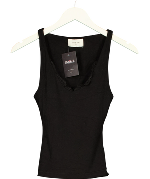 Dissh Rebecca Black Lace-Trim Knit Tank UK XS