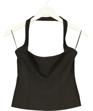 BOA Black Effortless Tailored Halter Bodice Top UK S