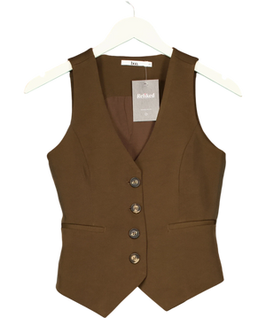 BOA Clean Cut Waistcoat Brown UK XS