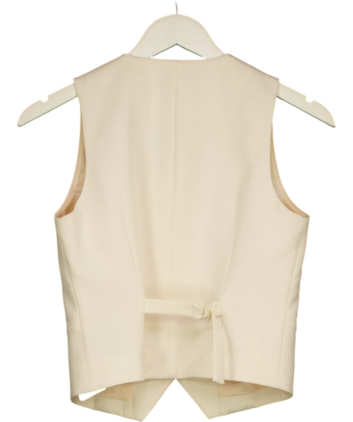 Aligne ivory Mitch High-Neck Waistcoat, size UK 6 — back