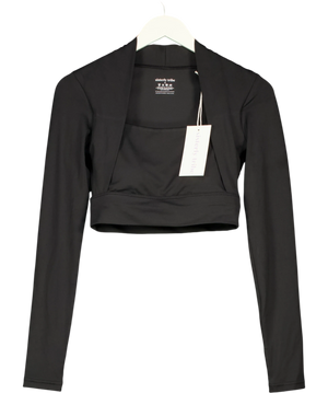Sisterly Tribe Softsculpt Bolero Long Sleeve Top - Black UK M