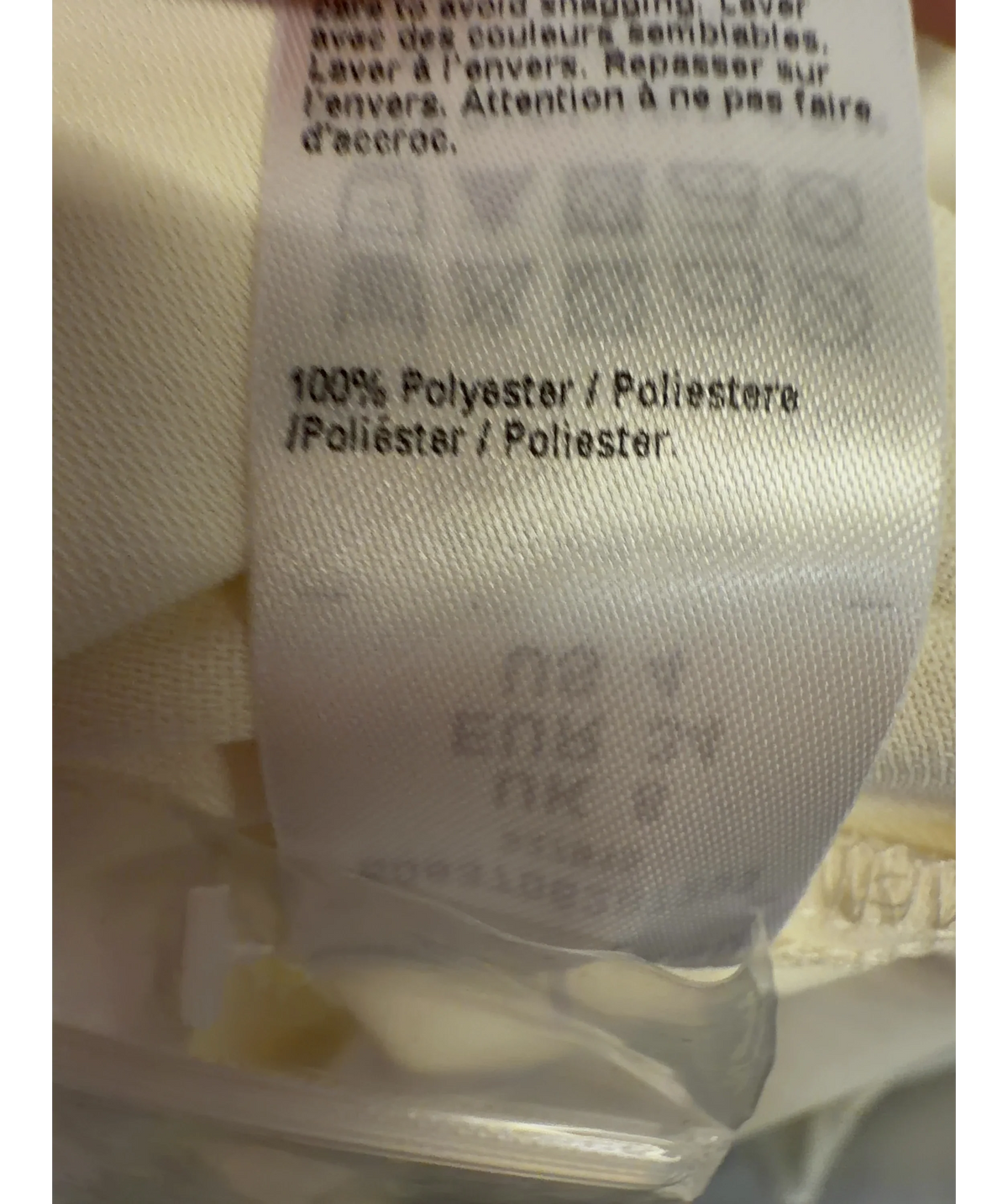 River Island Cream draped overlay blouse, size UK 8 — label