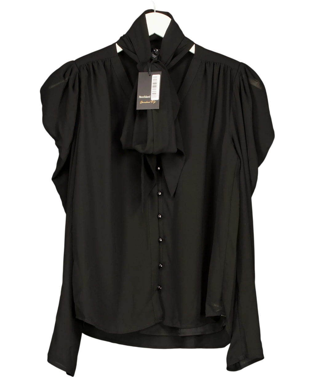 River Island Black Colour, size UK 6 — front