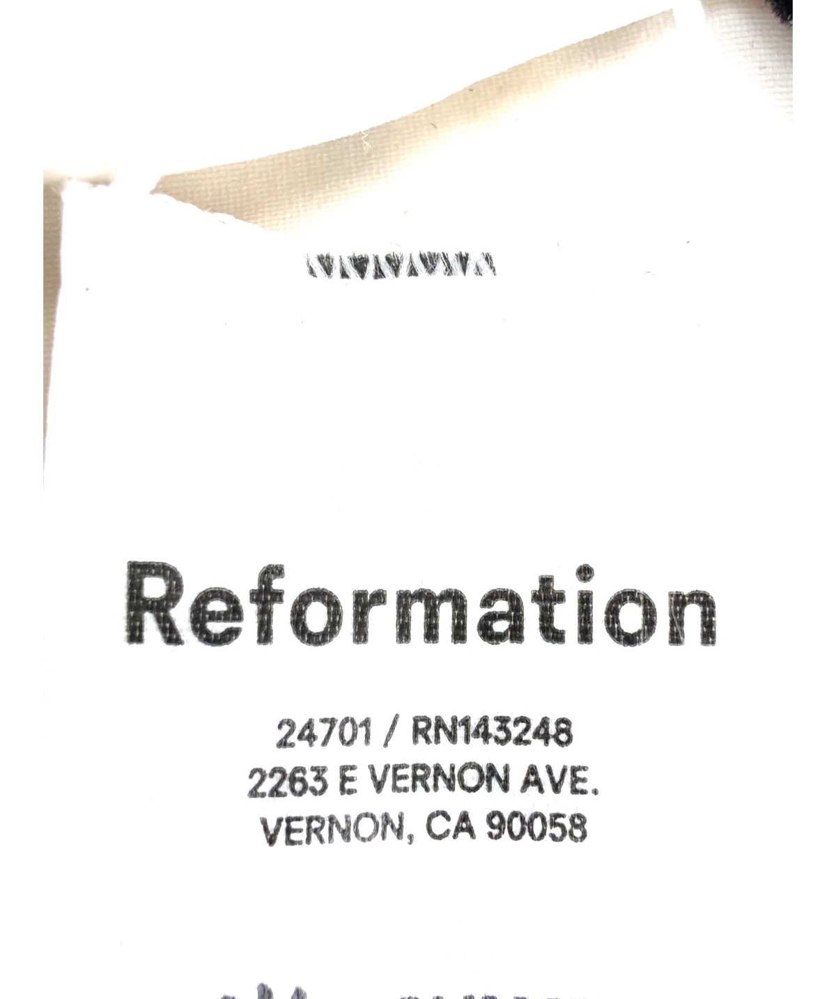 Reformation Cream Kauaii Bikini Top, size UK S — detail