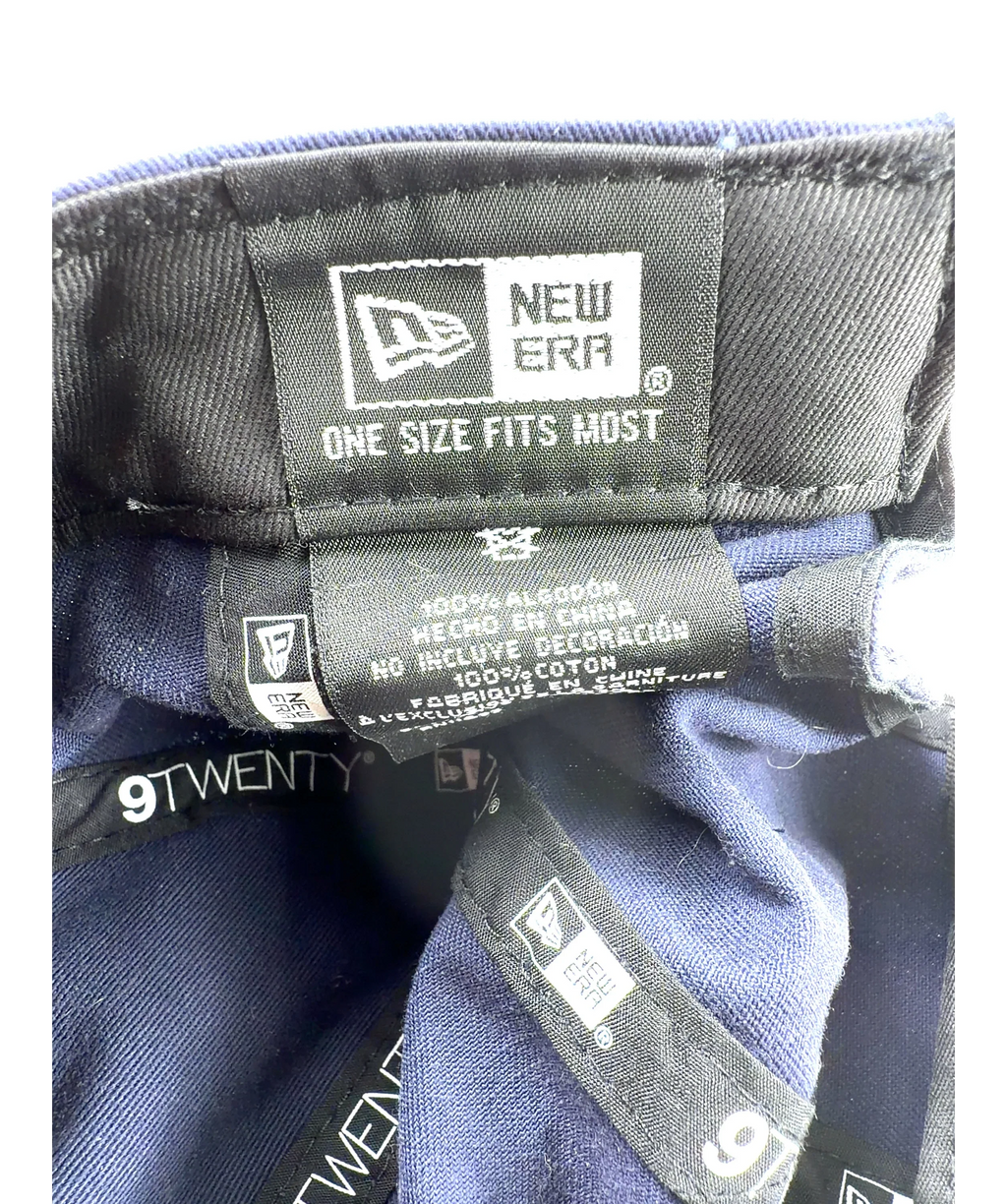 New Era Blue Atlassian Williams F1 Team Traditional Washed 9TWENTY Cap — label