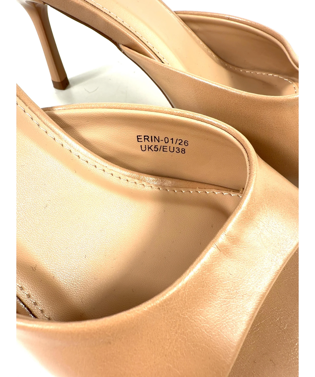 LINZI beige Colour, size UK 5 EU 38 👠 — fabric detail
