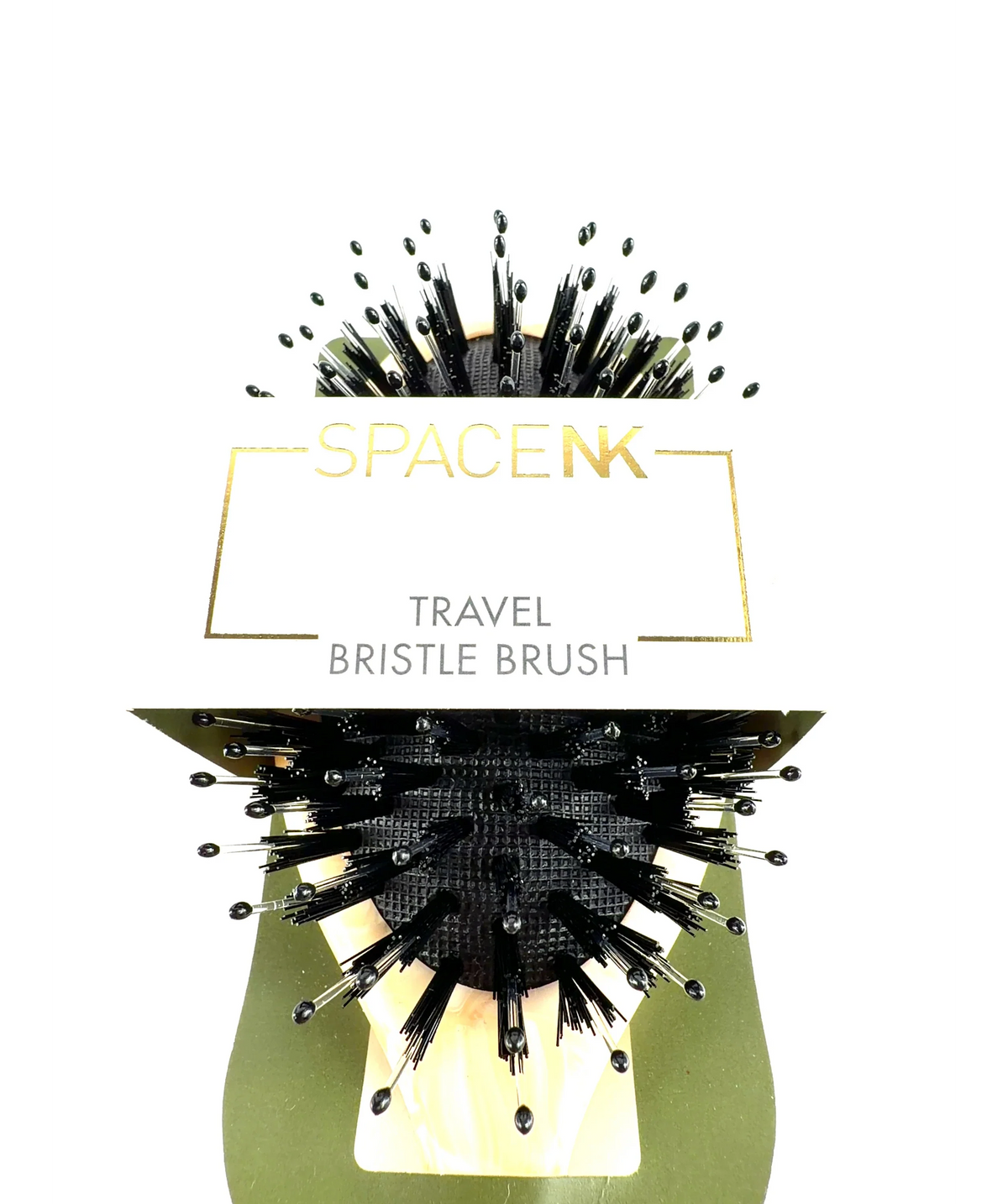 space nk Travel Hair Brush — label