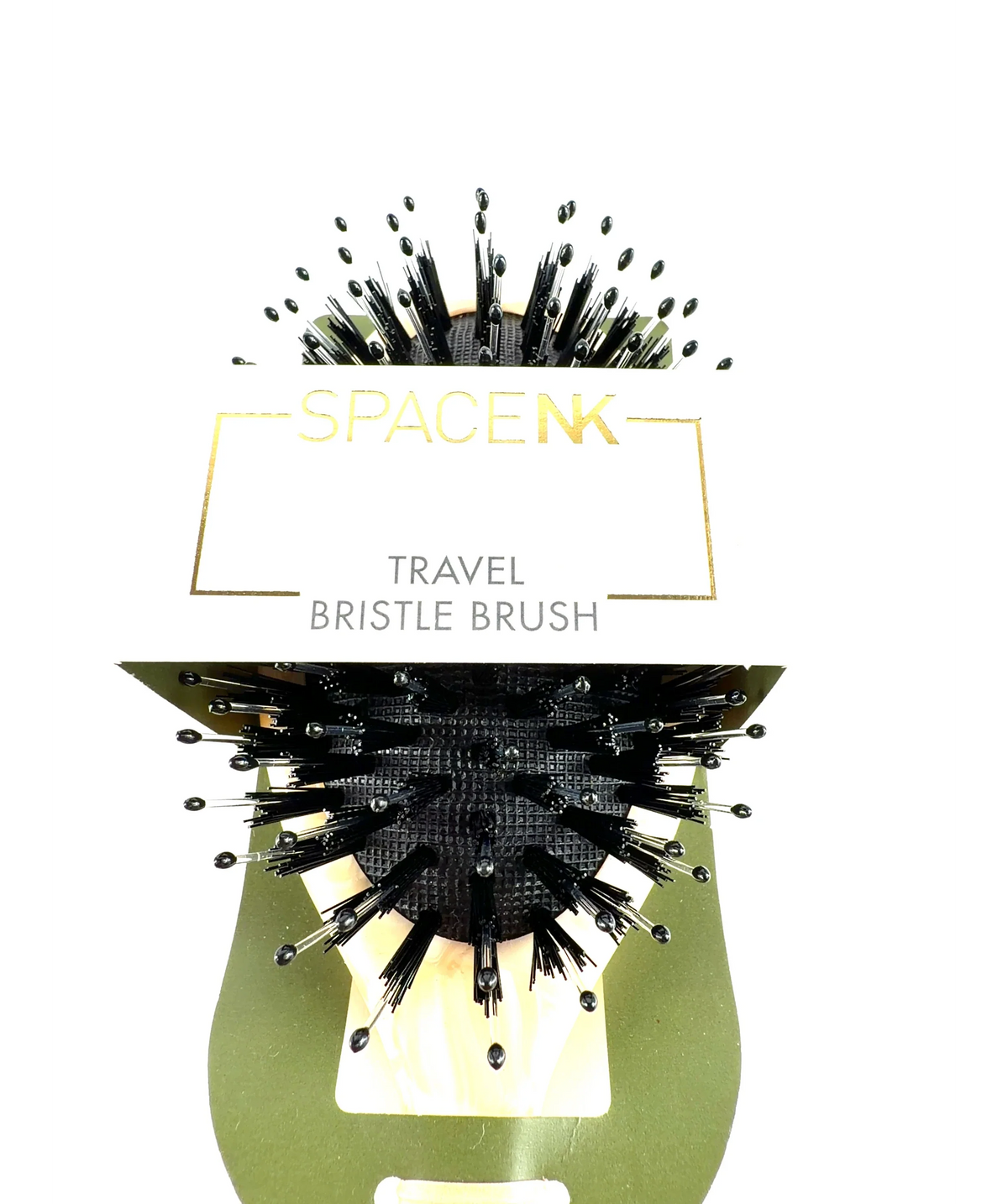 space nk Travel Hair Brush — care label