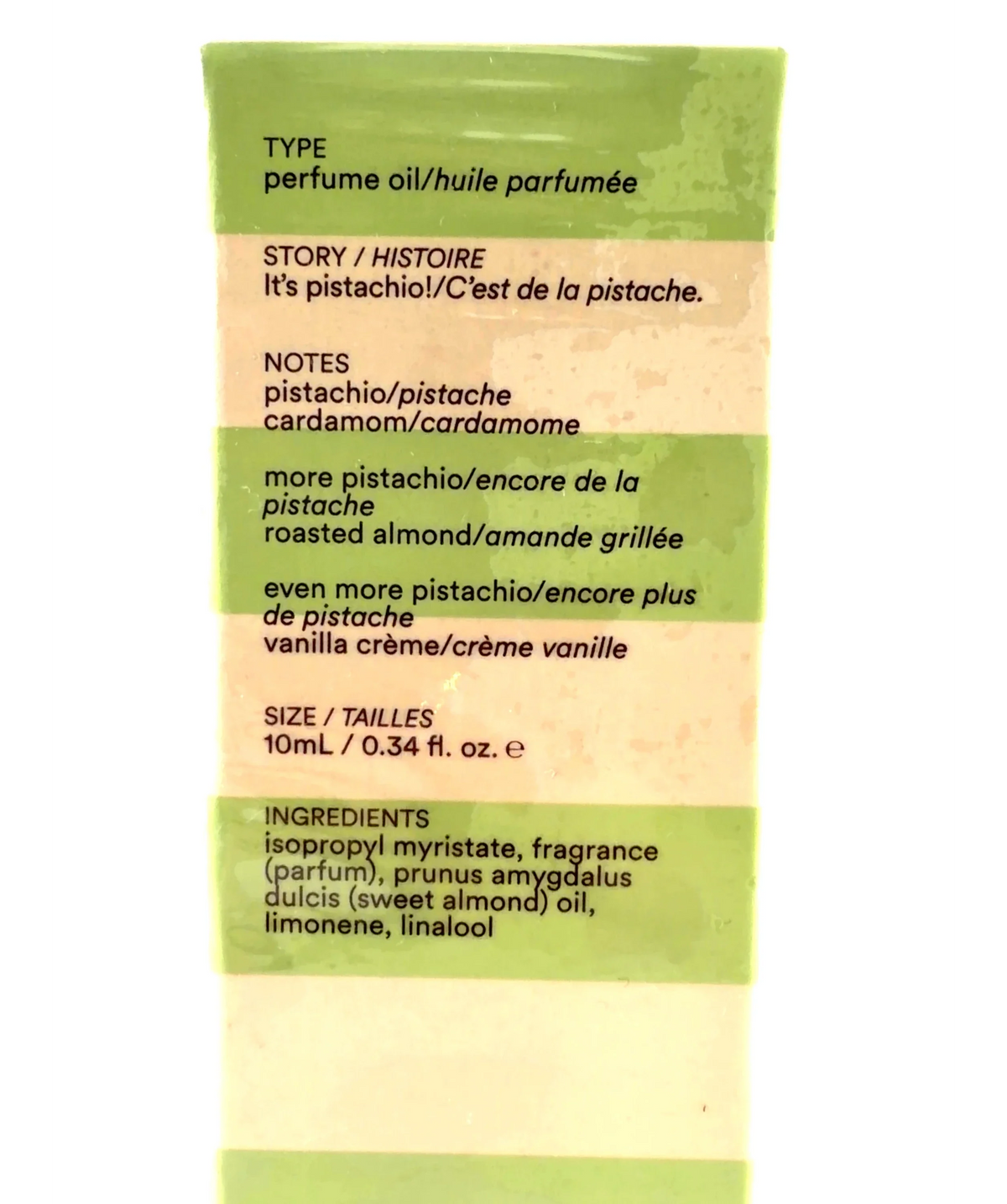 D.S. & Durga Pistachio Pocket Perfume Oil, size 10ml — fabric detail