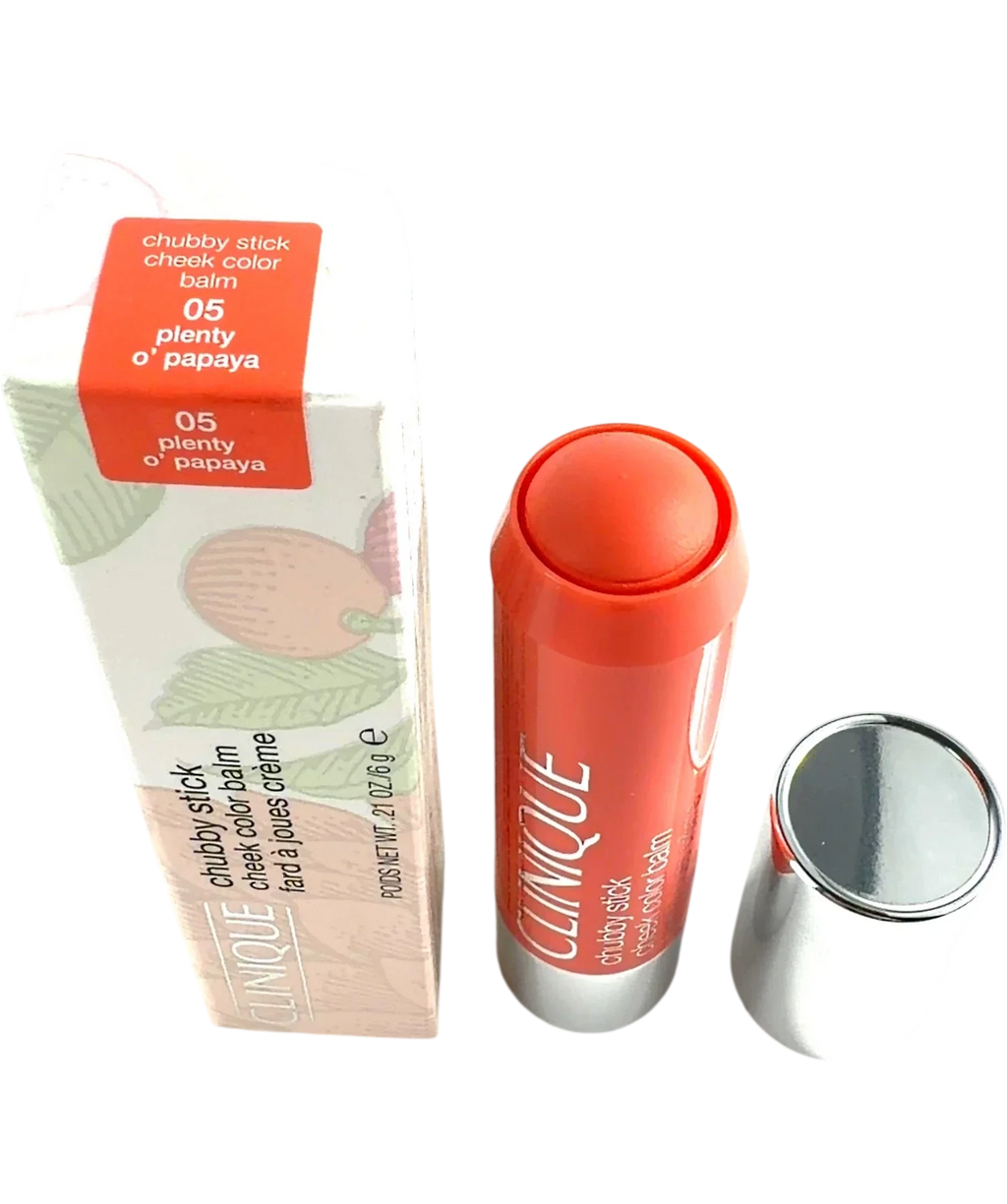 Clinique 05 plenty o' papaya Clinique Chubby Stick Cheek Colour Balm 05 Plenty O' Papaya 6g, size 6g — back