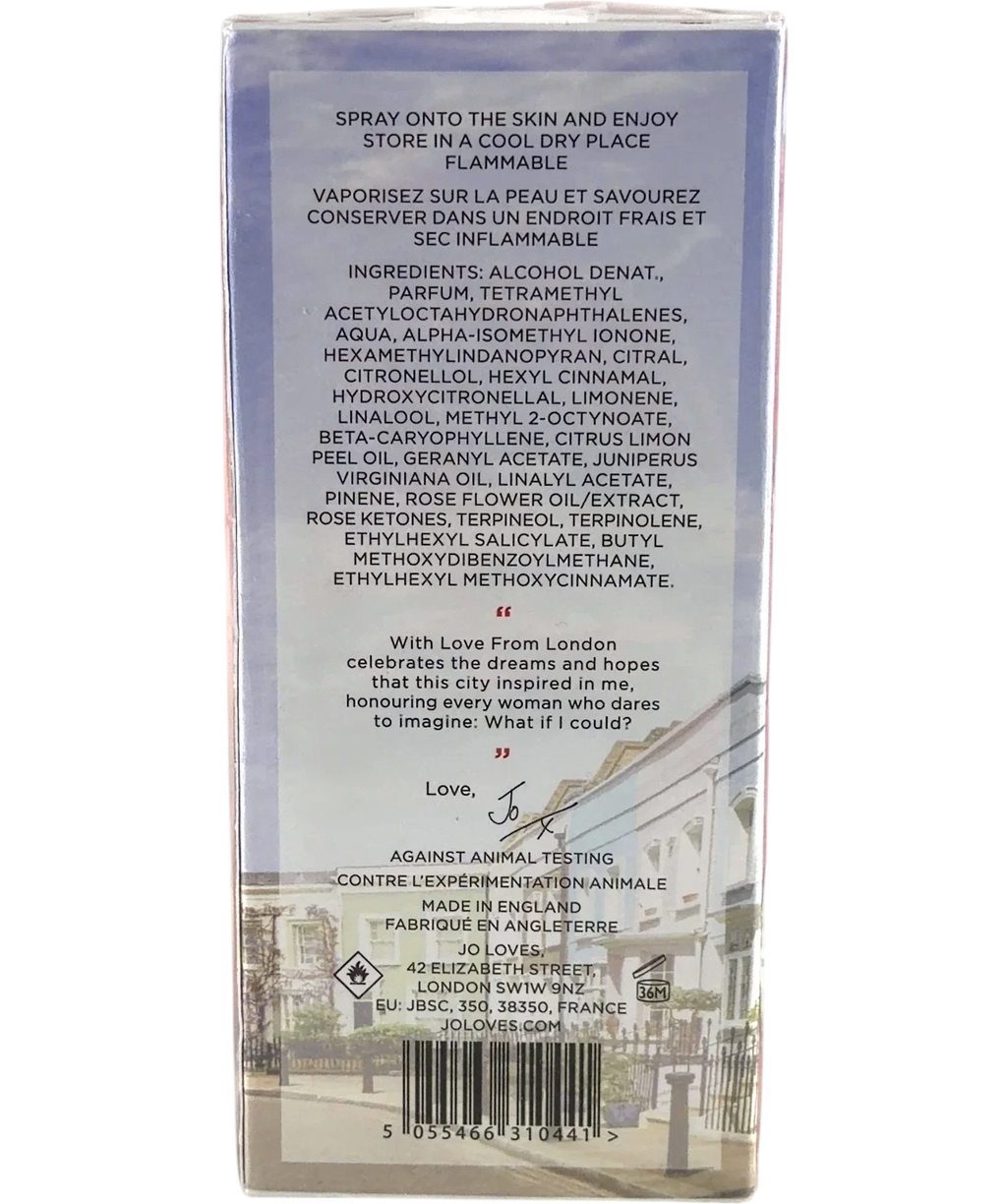 JO LOVES With Love From London, size 100ml — back