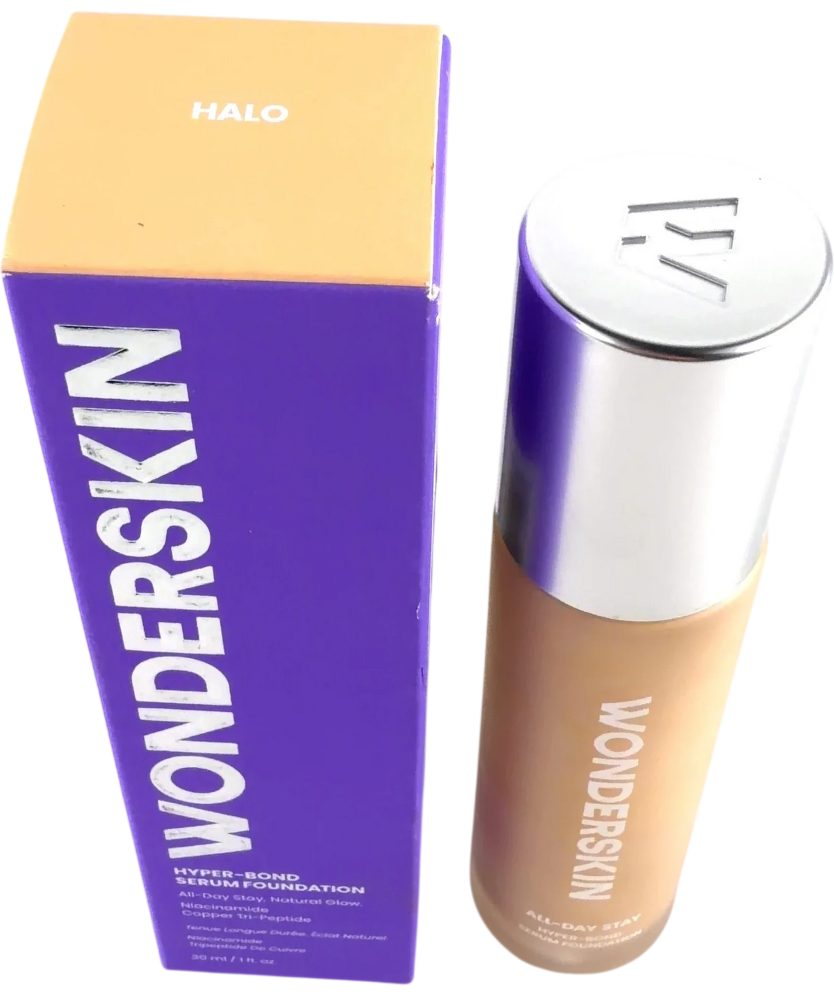 Wonderskin HALO Hyper-Bond All-Day Stay Serum Foundation, size 30ml — back