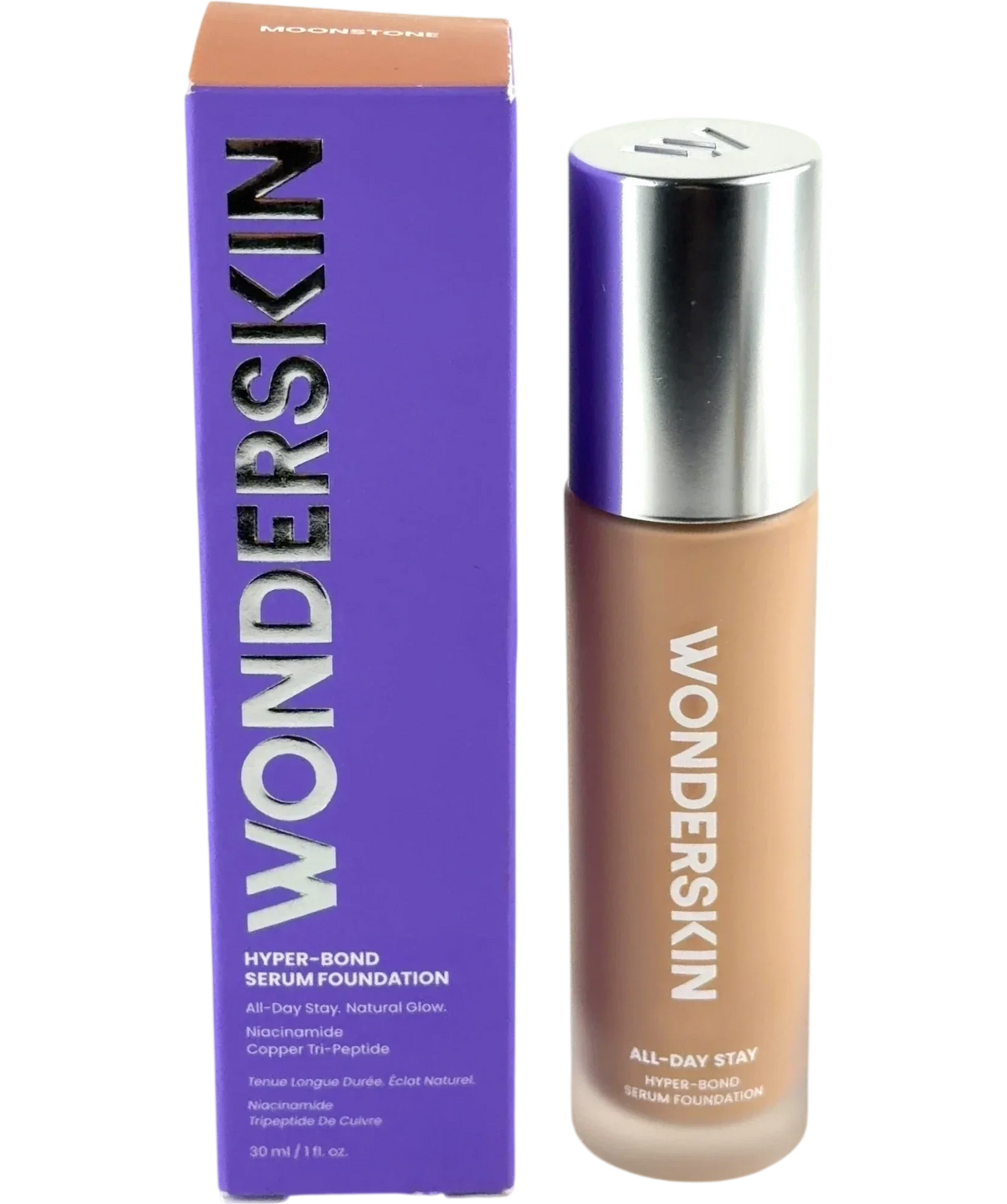 Wonderskin Moonstone Hyper-Bond All-Day Stay Serum Foundation, size 30ml — front