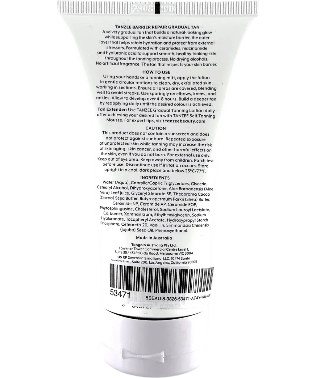 TANZEE Tanzee Barrier Repair Gradual Tan 150g, size 150g — back