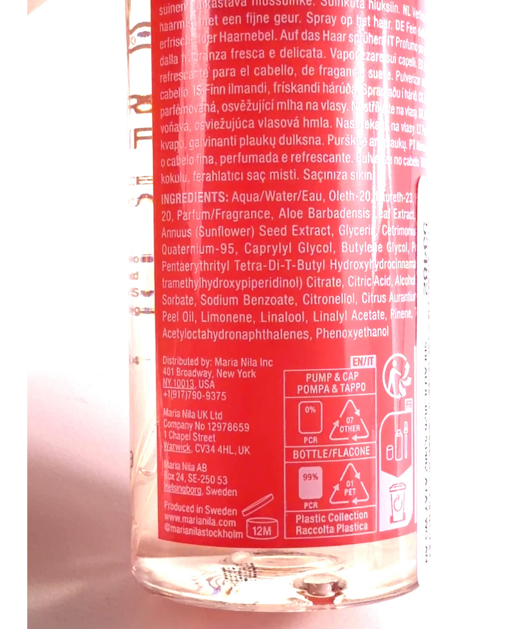 Maria Nila FLORAL DRIFT, size 100ml — fabric detail