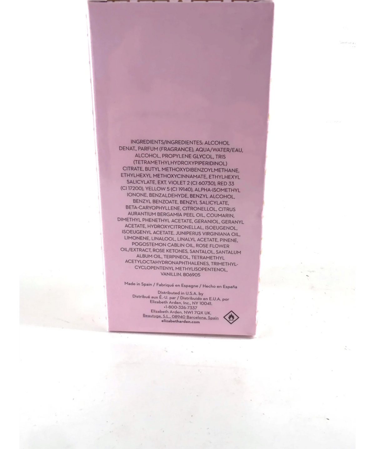 Elizabeth Arden eternal AURA, size 50ml — fabric detail