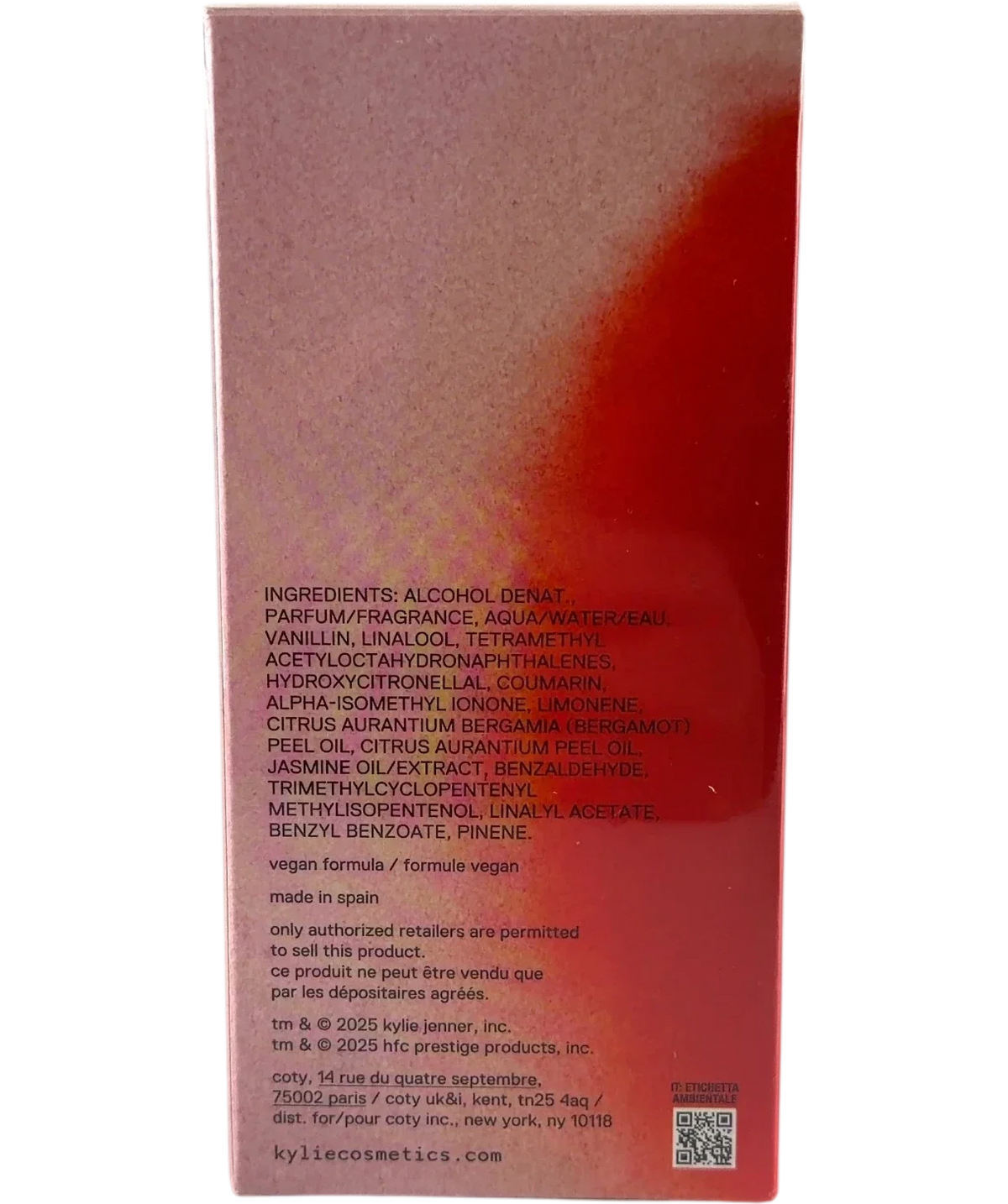 Kylie Jenner Kylie Cosmetics Cosmic Kylie Jenner Intense Eau de Parfum 100ml, size 100ml — back