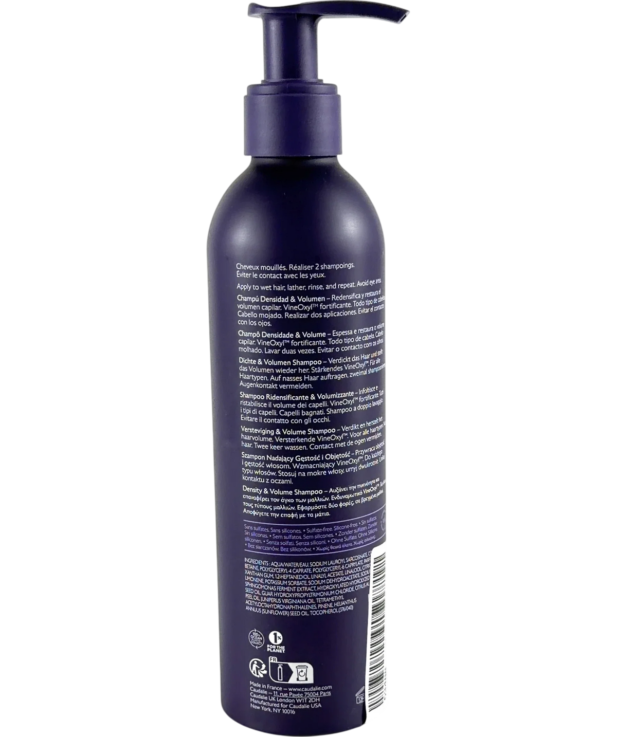 Caudalíe Density & Volume Shampoo, size 200ml — back