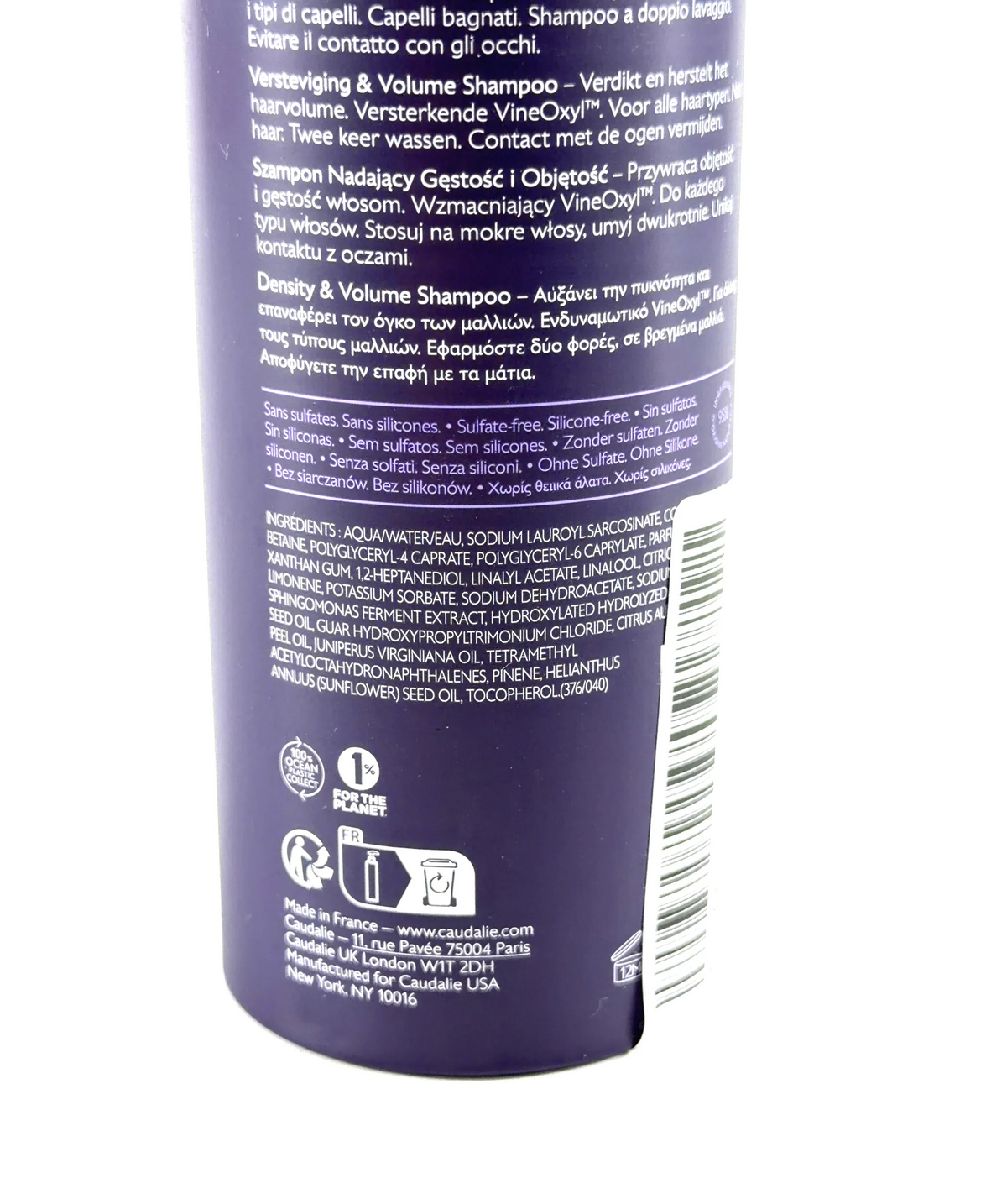 Caudalíe Density & Volume Shampoo, size 200ml — fabric detail