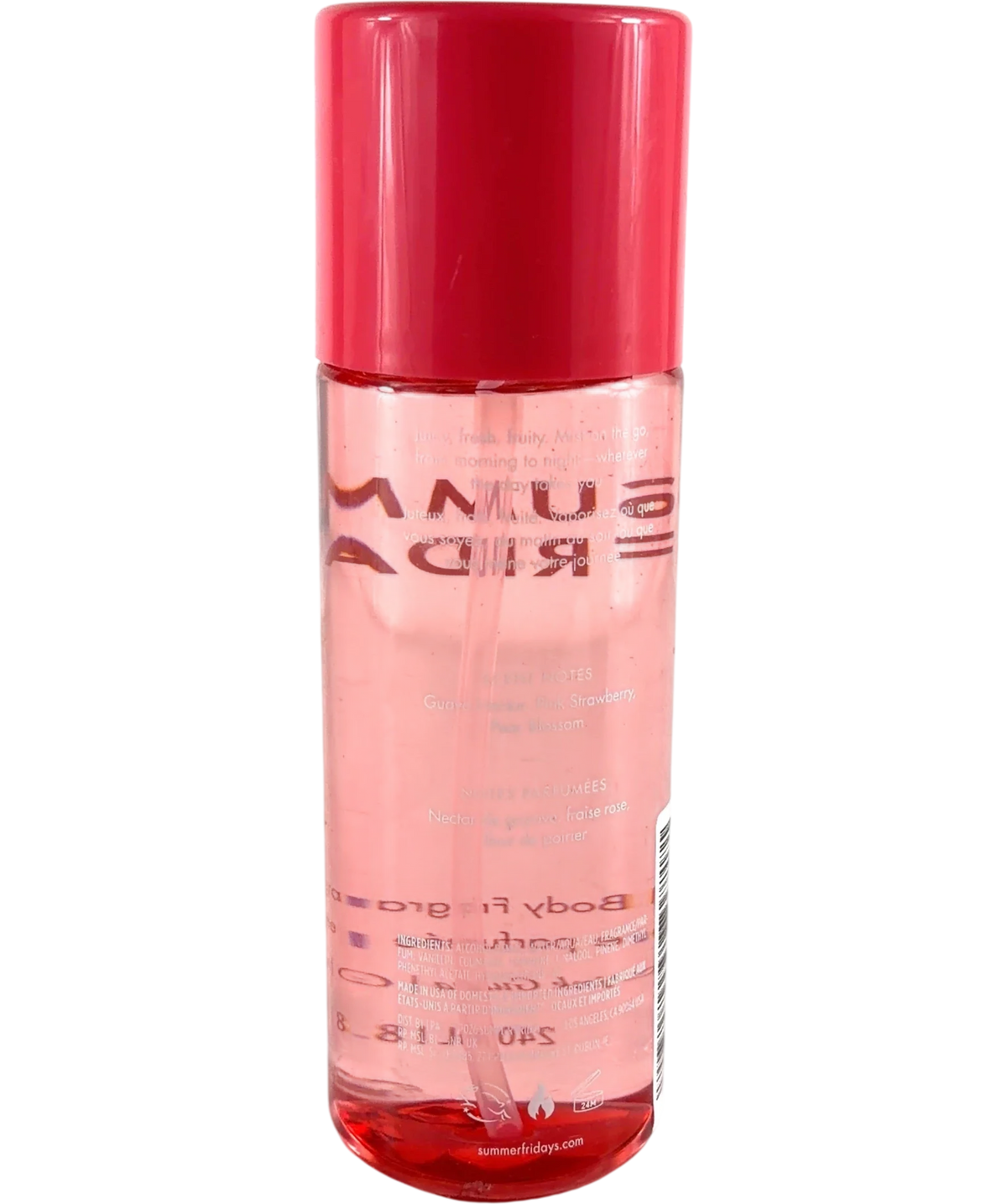 Summer Fridays Pink Guava & Pear Blossom Shade, size 240ml — back