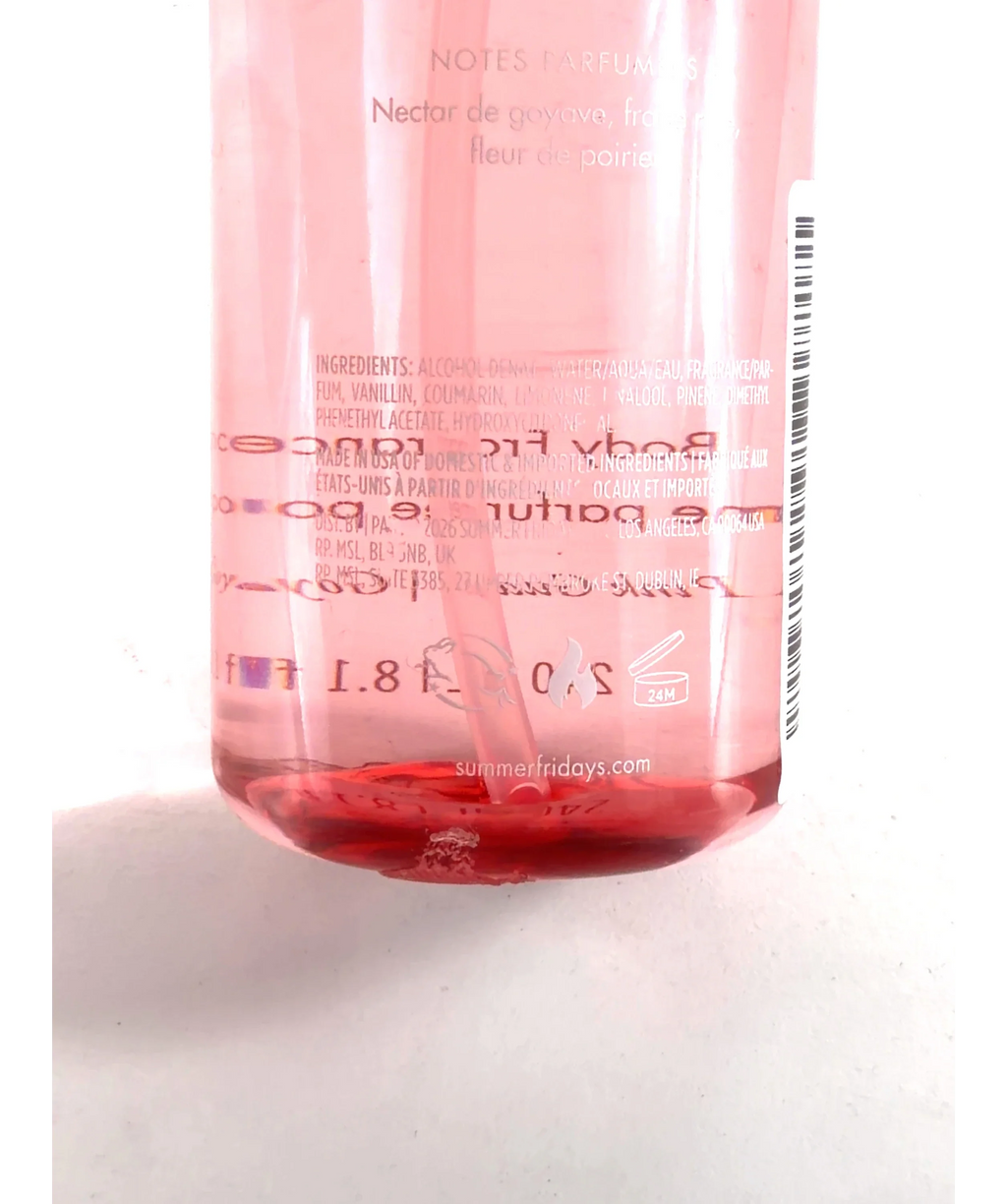 Summer Fridays Pink Guava & Pear Blossom Shade, size 240ml — fabric detail