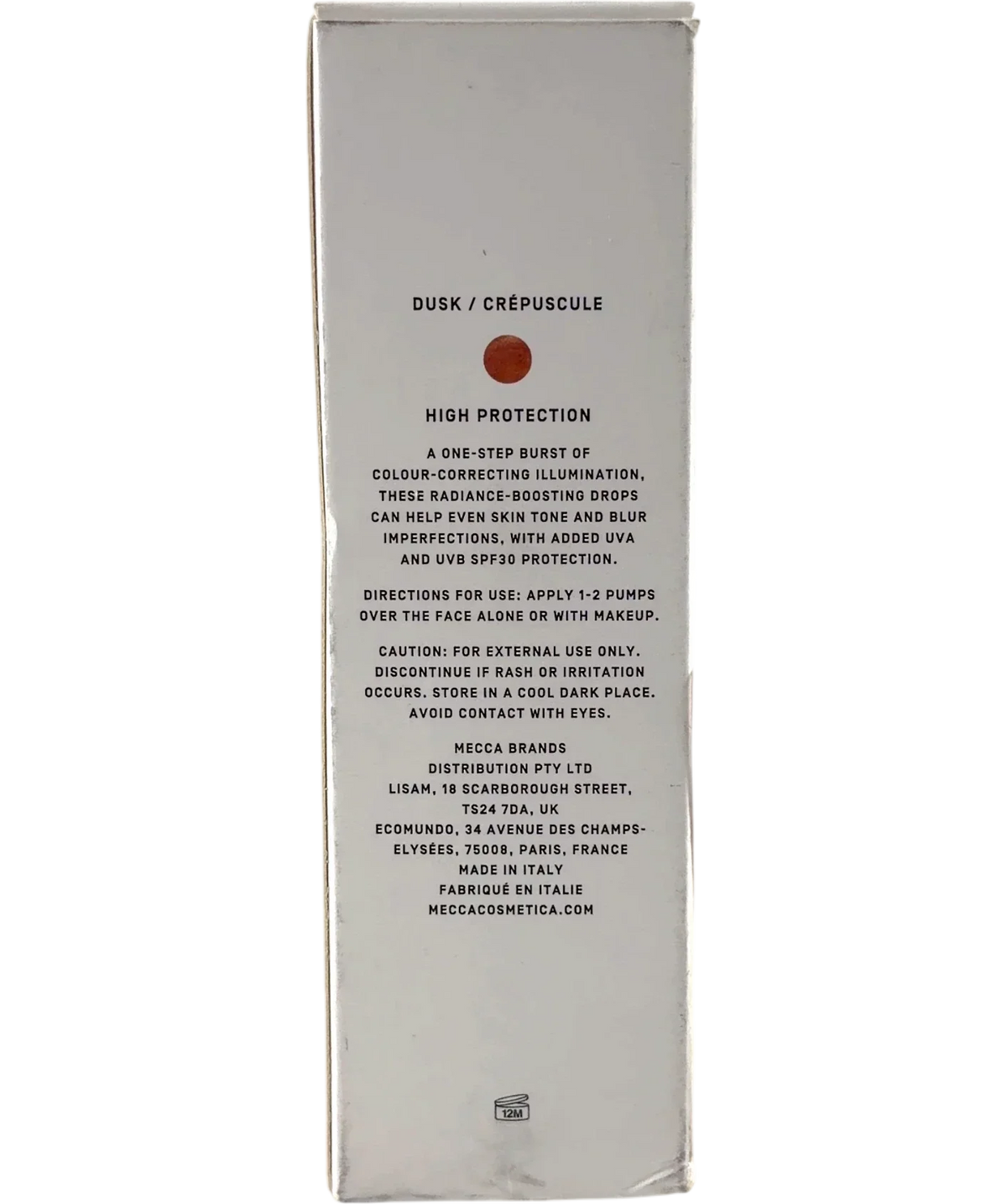 mecca cosmetica Dusk Mecca Cosmetica In A Good Light Illuminating Drops 30ml, size 30ml — back