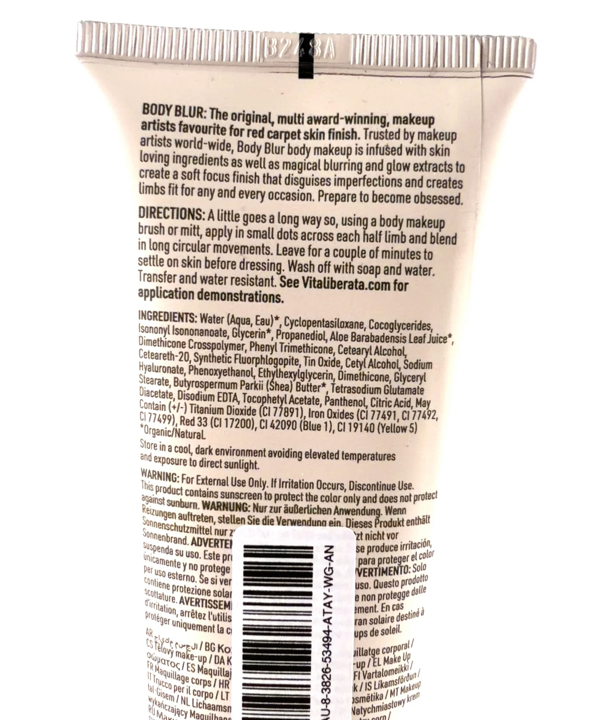Vita Liberata Medium Vita Liberata Original Body Blur Illuminising Body Makeup Medium 100ml, size 100ml — fabric detail