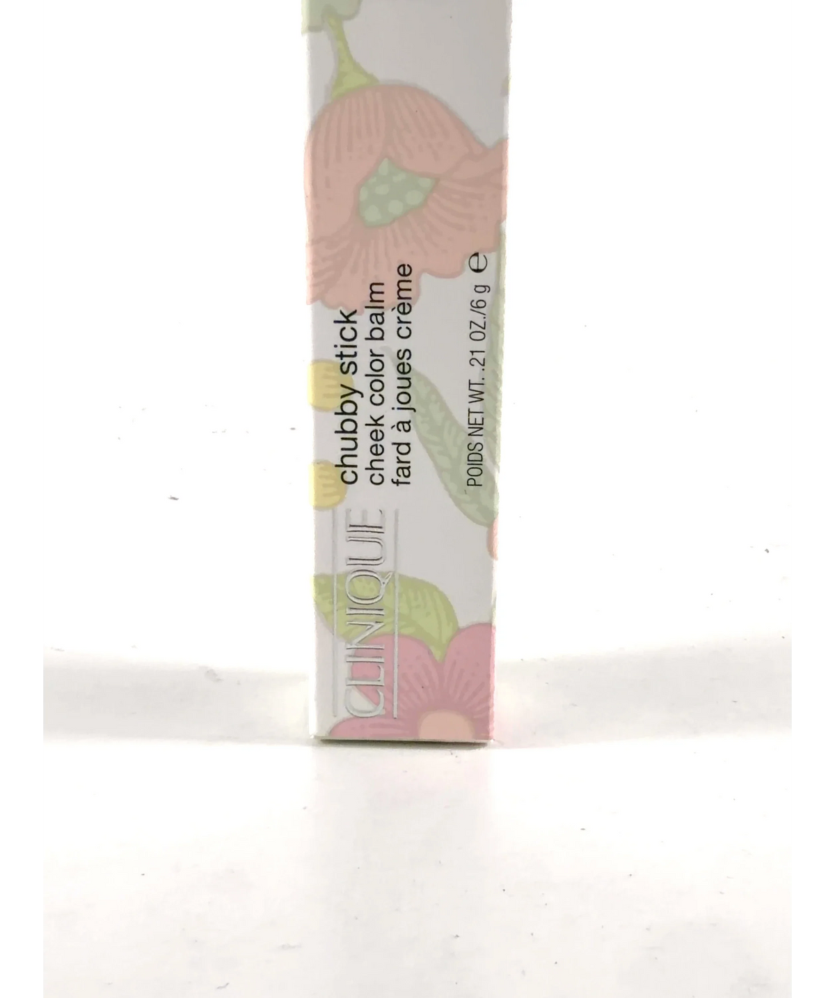Clinique 04 plumped up peony Chubby Stick Cheek Colour Balm, size 6g — label