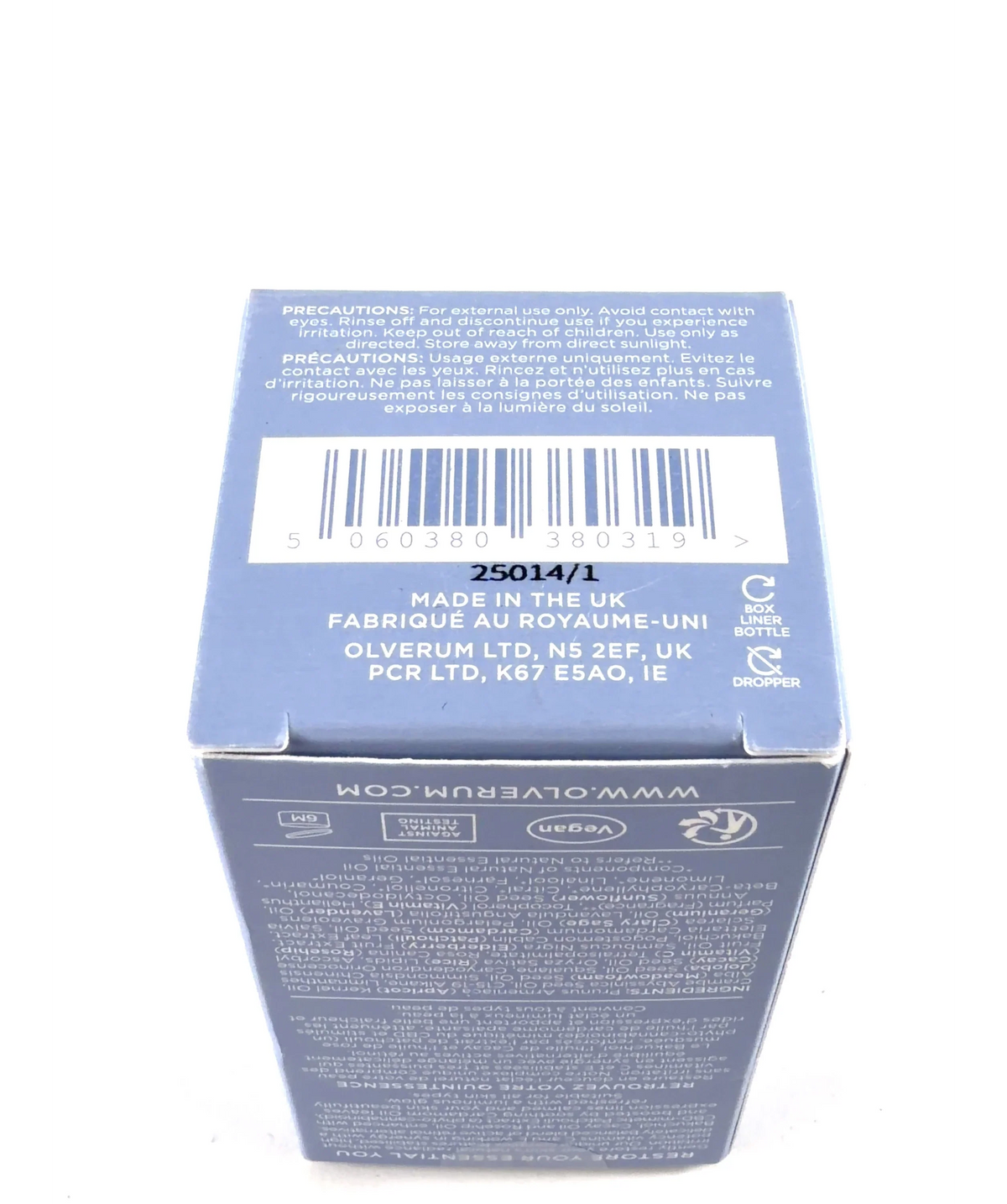 olverum Pure Radiance Facial Oil, size 30ml — detail