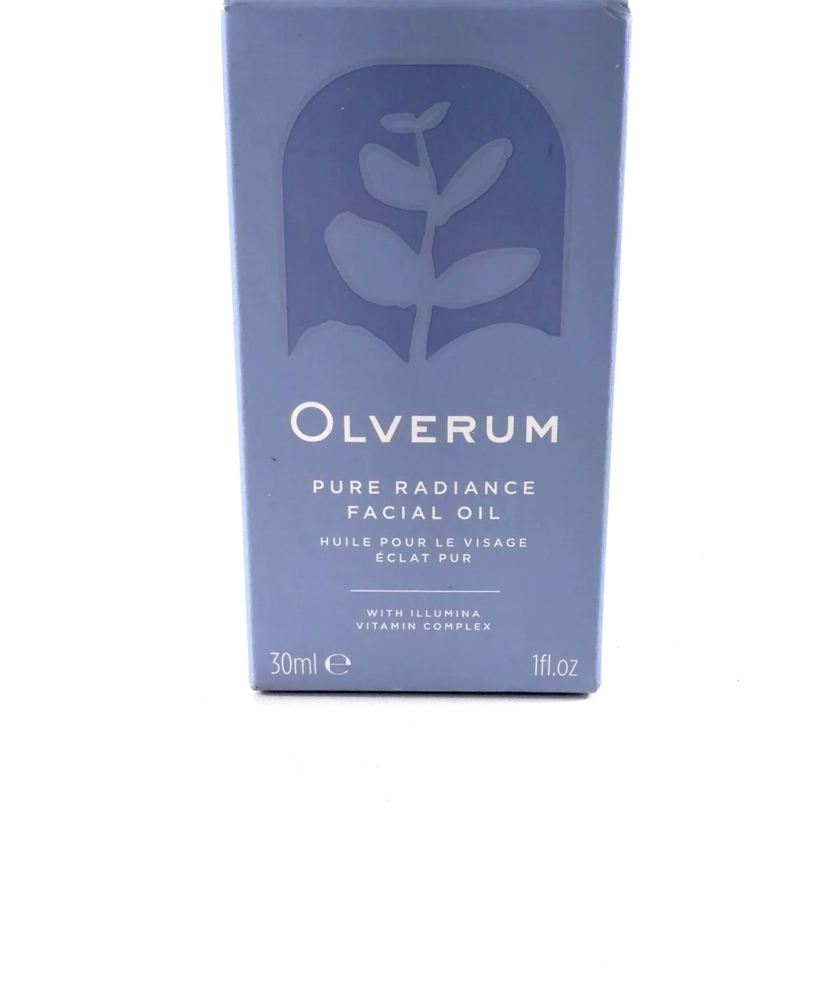 olverum Pure Radiance Facial Oil, size 30ml — care label