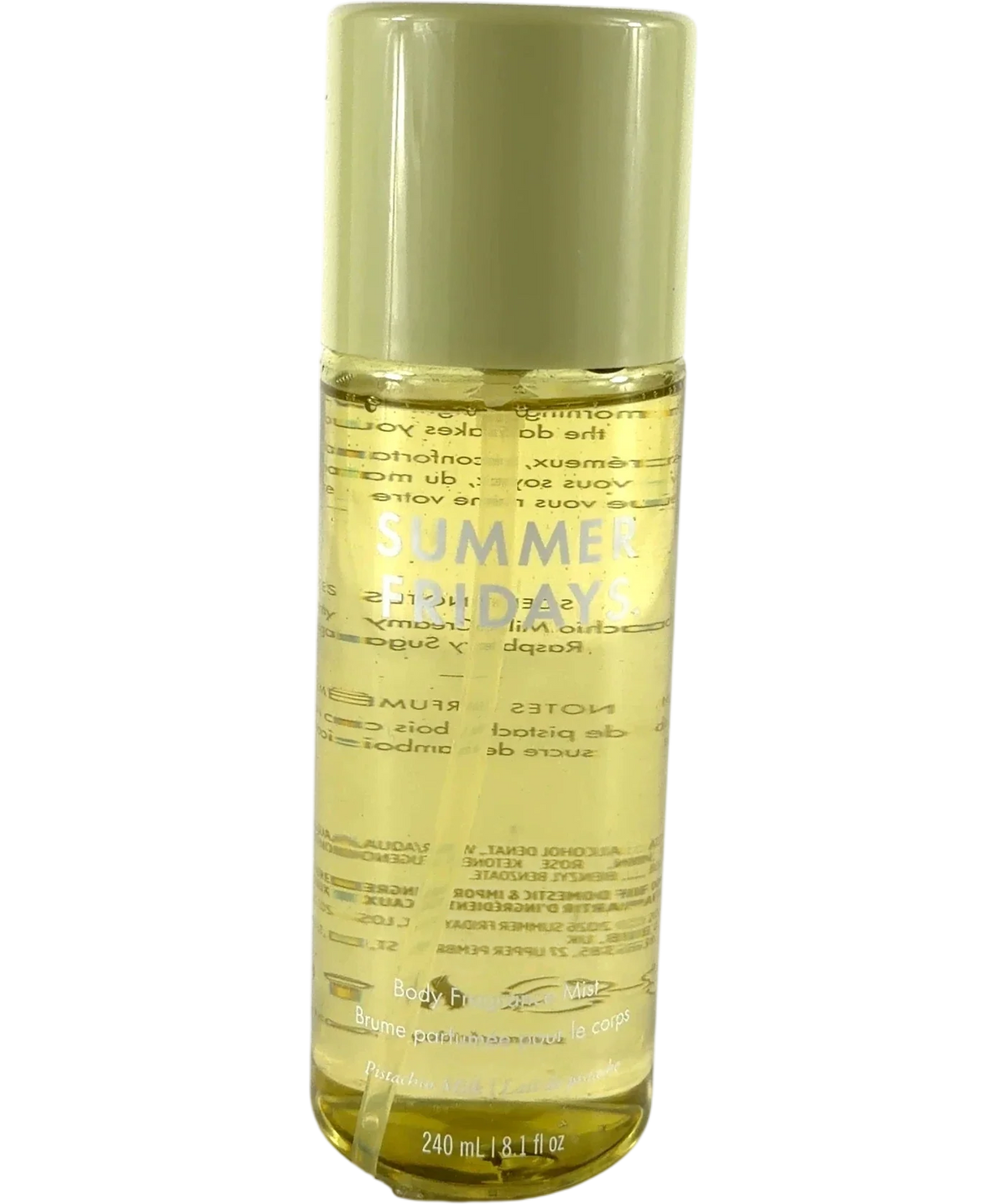 Summer Fridays Pistachio Milk Pistachio Milk Body Fragrance Mist, size 240ml — front