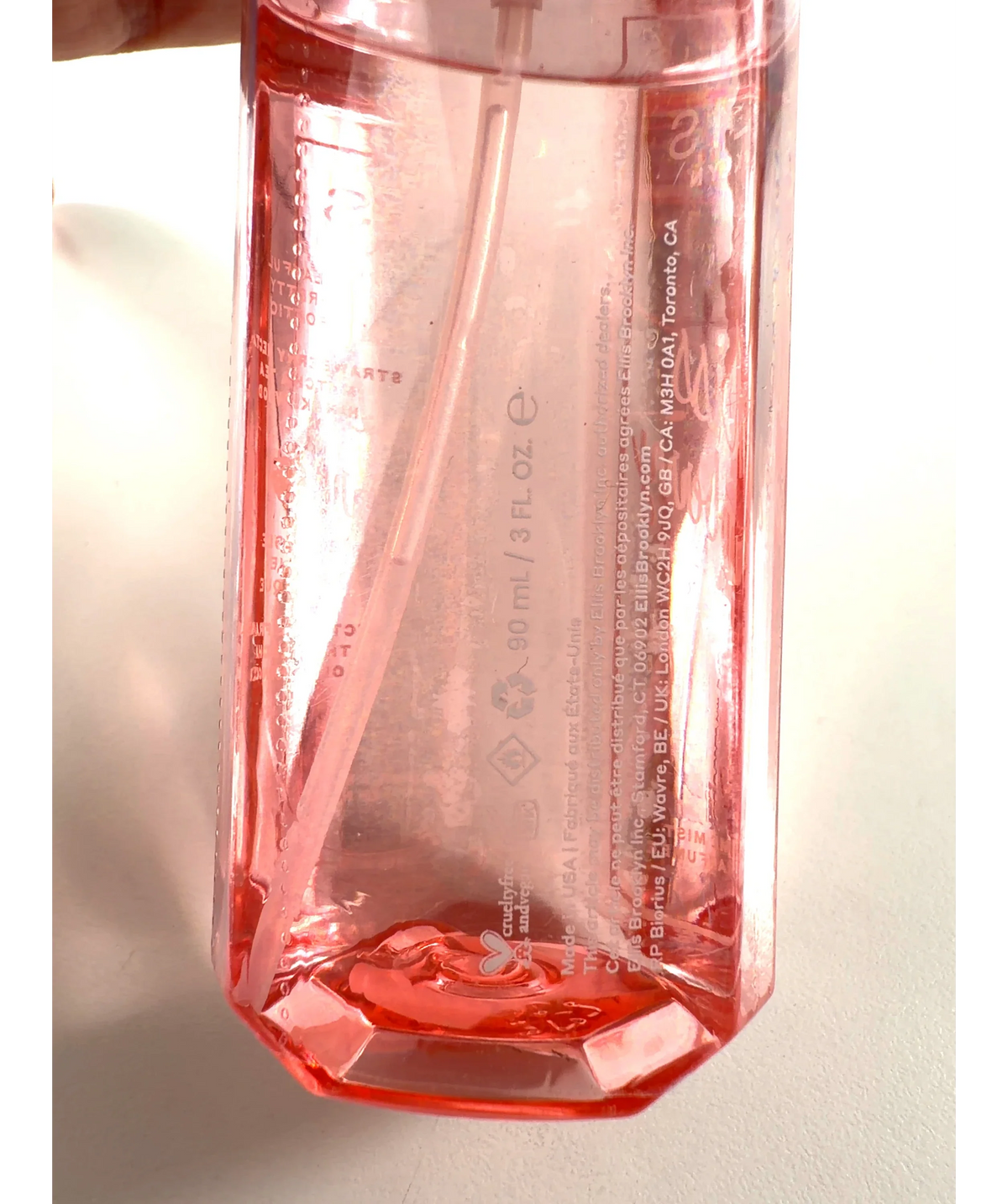 Ellis Brooklyn Miss Strawberry Perfume Mist, size 90ml — care label