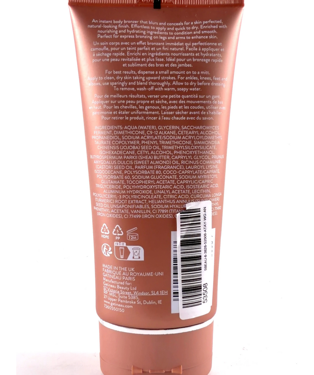 gatineau LIGHT / MEDIUM GOLDEN GLOW BLURRING BODY BRONZE, size 150ml — fabric detail