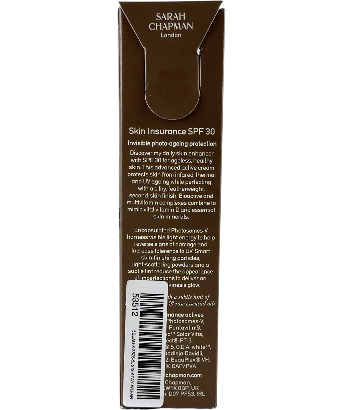 Sarah Chapman Universal Skin Insurance, size 30ml — back