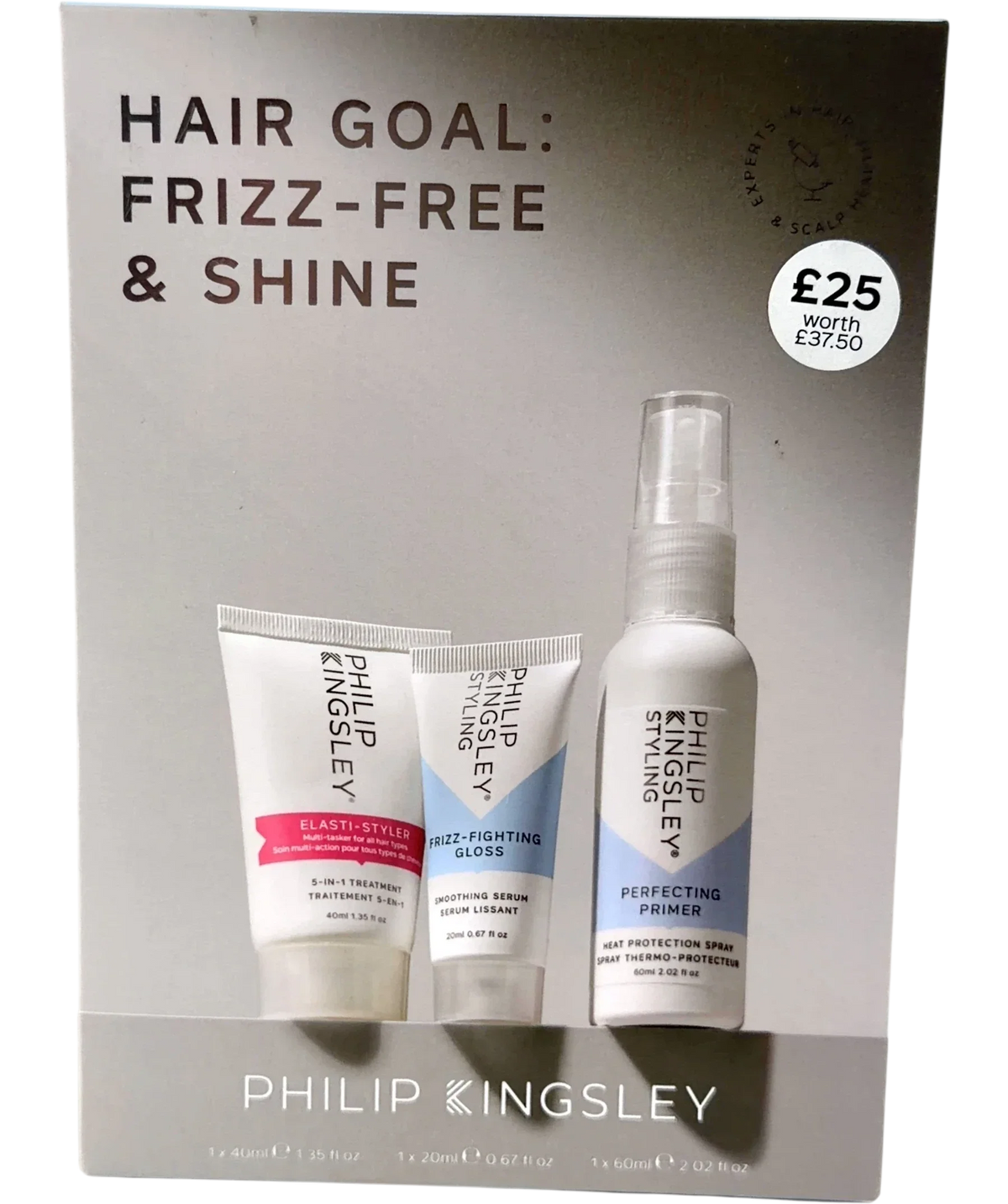 Philip Kingsley Hair Goal / Frizz-Free & Shine Gift Set Trio, size 40ml — front