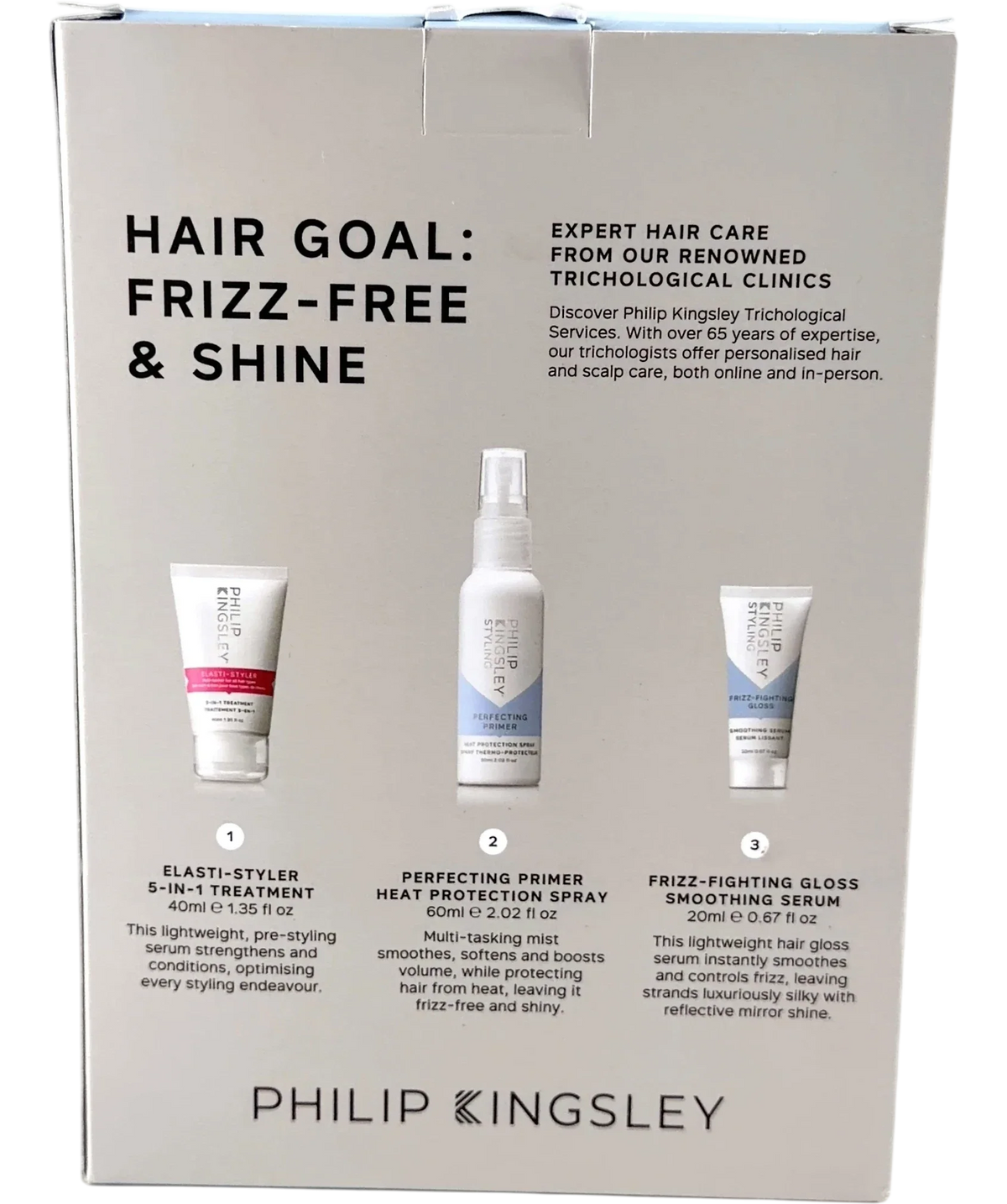 Philip Kingsley Hair Goal / Frizz-Free & Shine Gift Set Trio, size 40ml — back