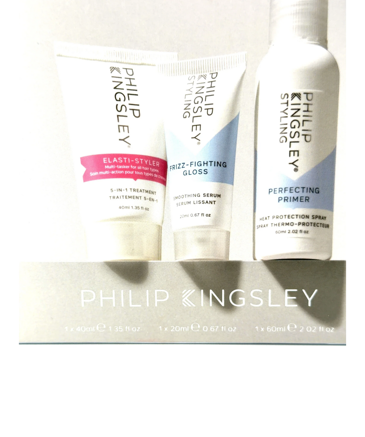 Philip Kingsley Hair Goal / Frizz-Free & Shine Gift Set Trio, size 40ml — label