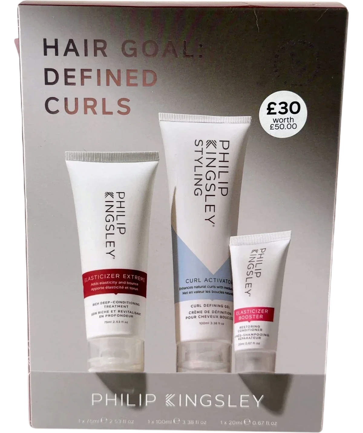 Philip Kingsley Philip Kingsley Hair Goal: Defined Curls Gift Set (Worth £50), size 195ml — front