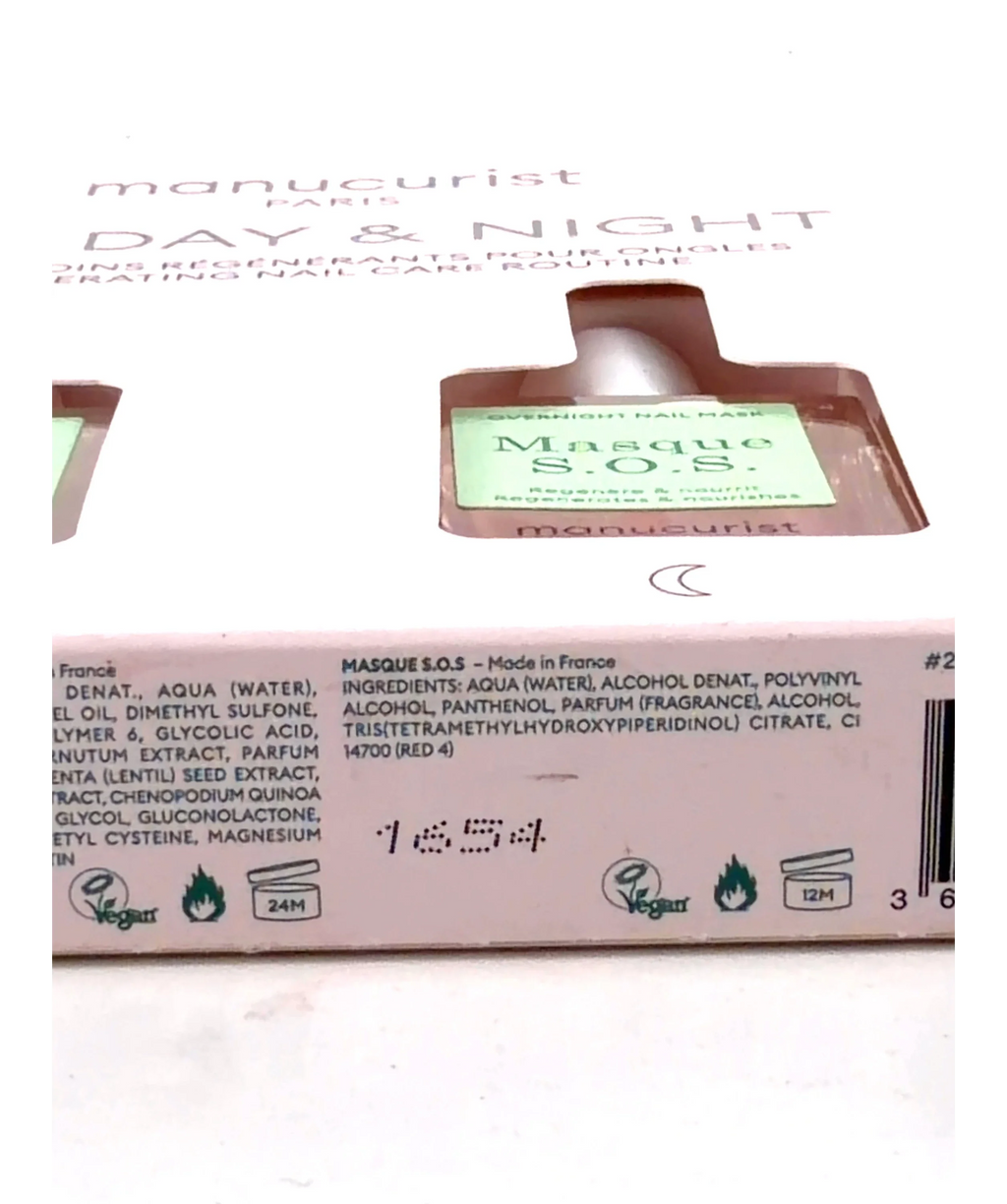 Manucurist Duo Day & Night Regenerating Nail Care Routine, size 15ml — detail