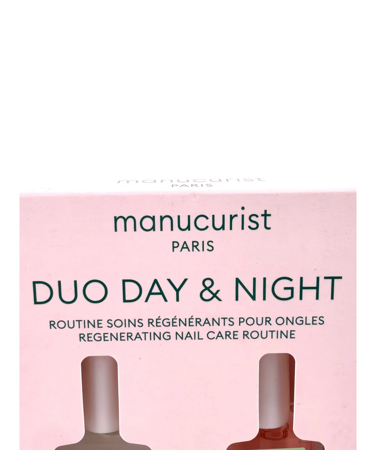 Manucurist Duo Day & Night Regenerating Nail Care Routine, size 15ml — label