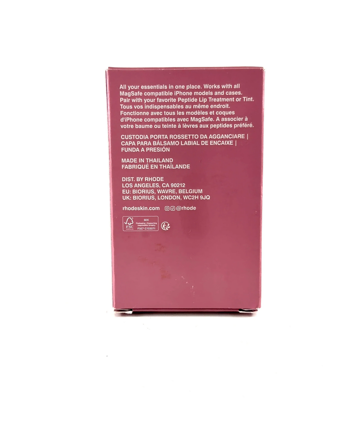 Rhode pink Snap-On Lip Case — detail