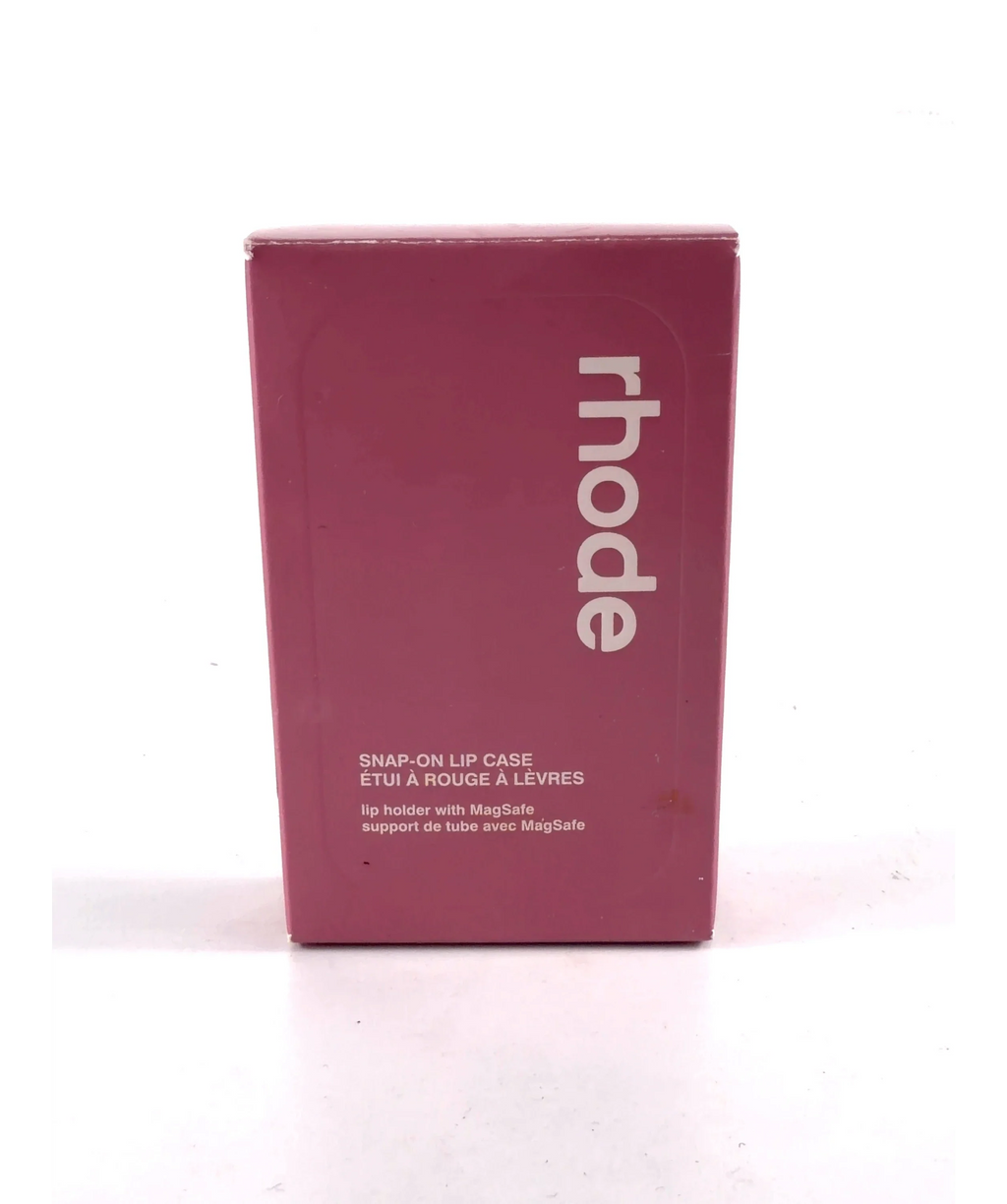 Rhode pink Snap-On Lip Case — label