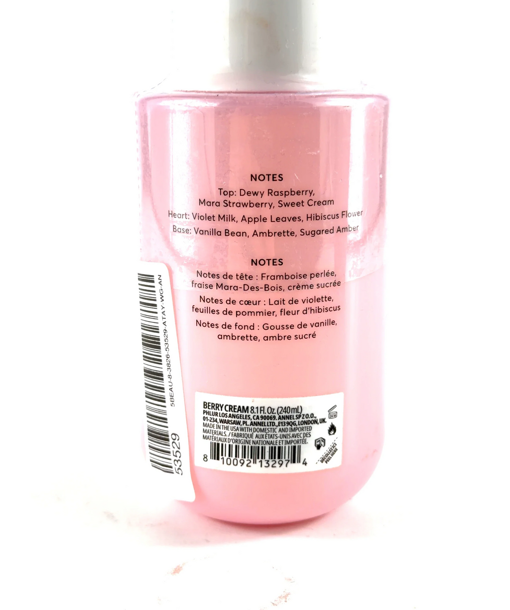 Phlur BERRY CREAM, size 240ml — fabric detail