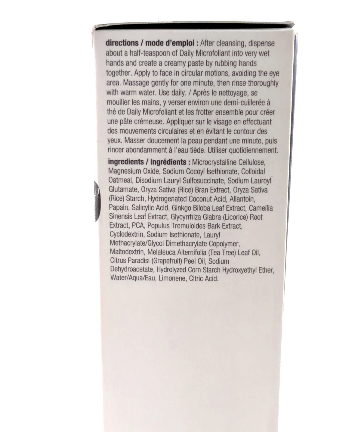 Dermalogica daily microfoliant, size 74g — fabric detail