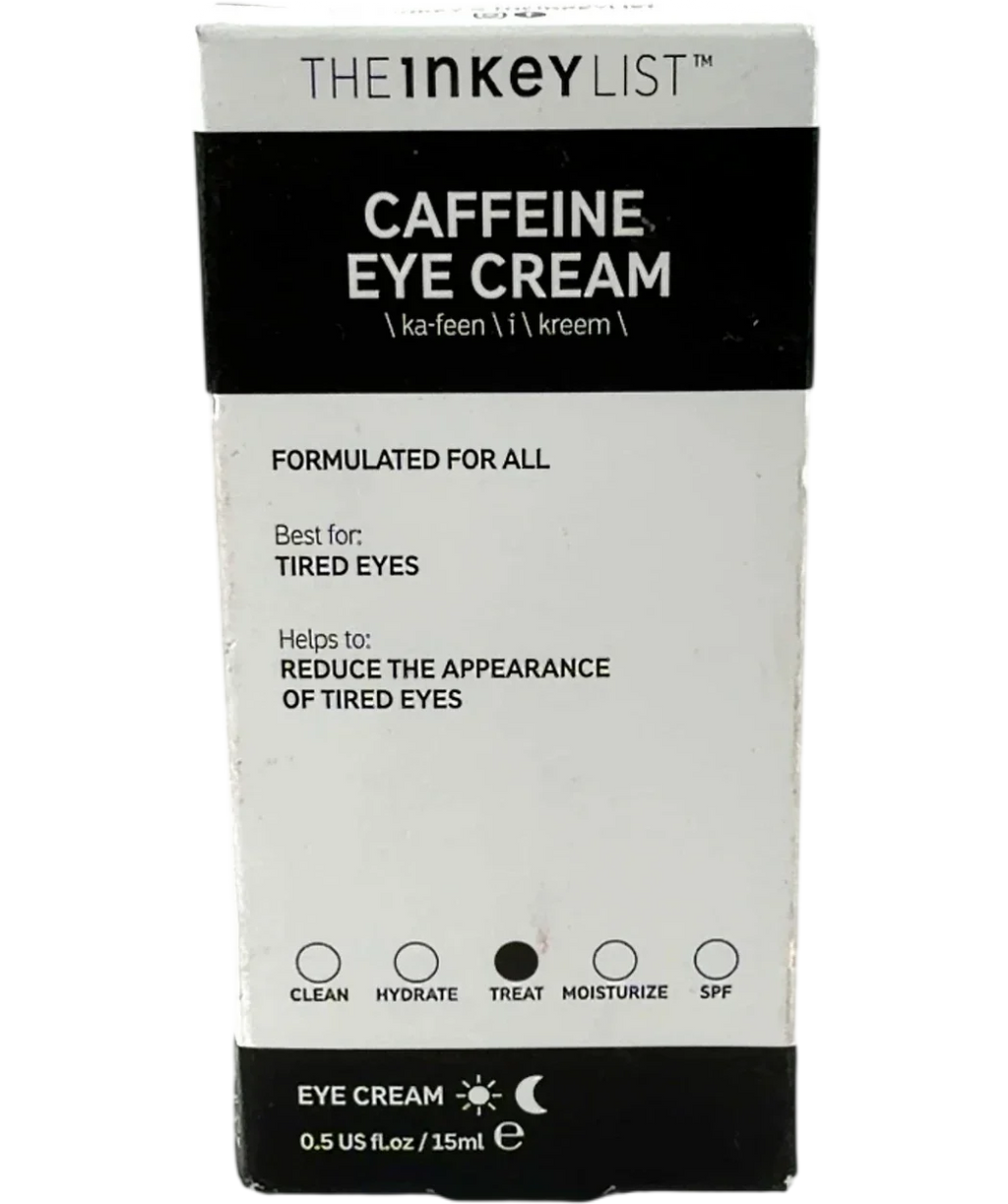 The Inkey List CAFFEINE EYE CREAM, size 15ml — front