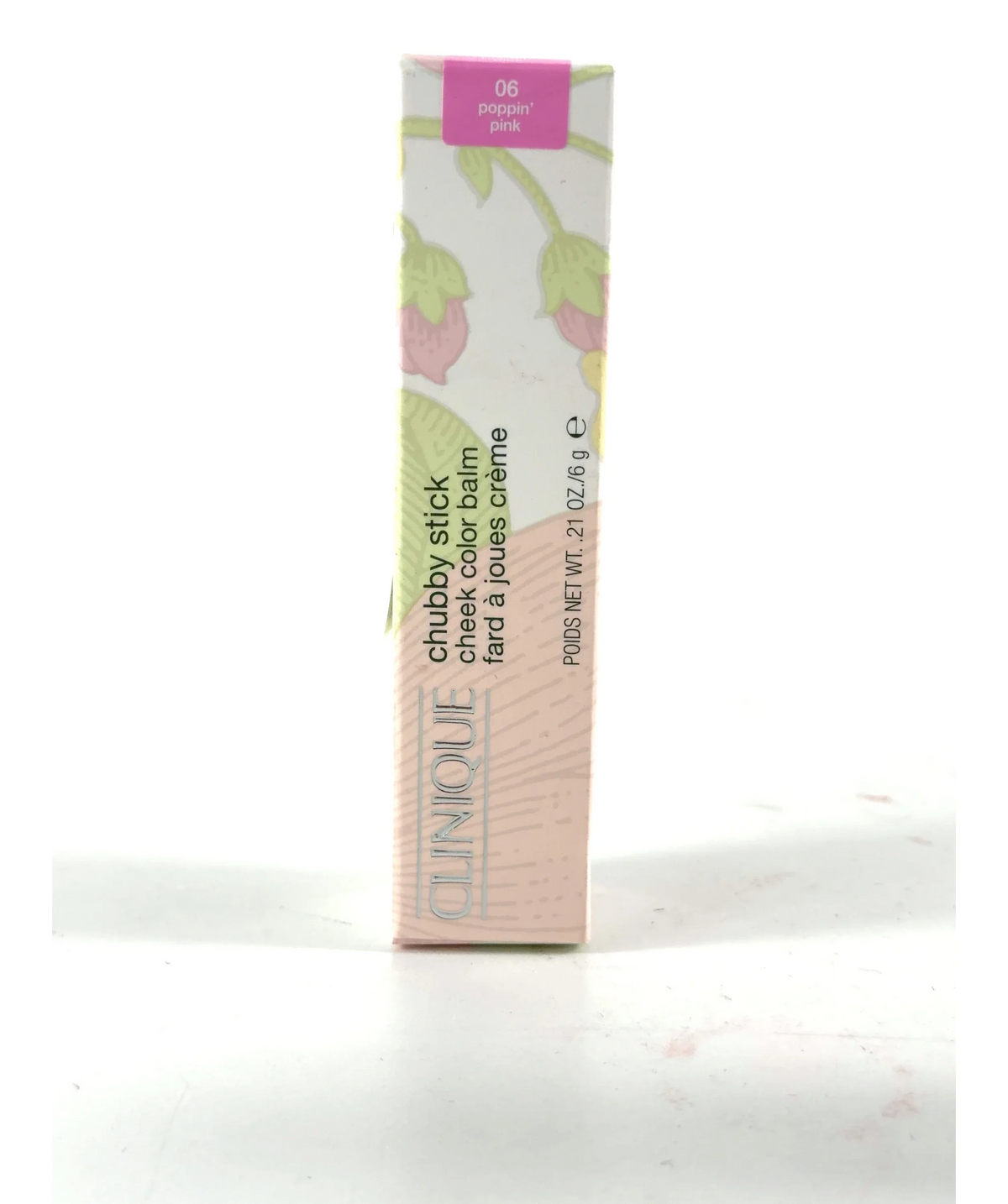 Clinique 06 poppin' pink Clinique Chubby Stick Cheek Colour Balm 06 Poppin' Pink 6g, size 6g — care label