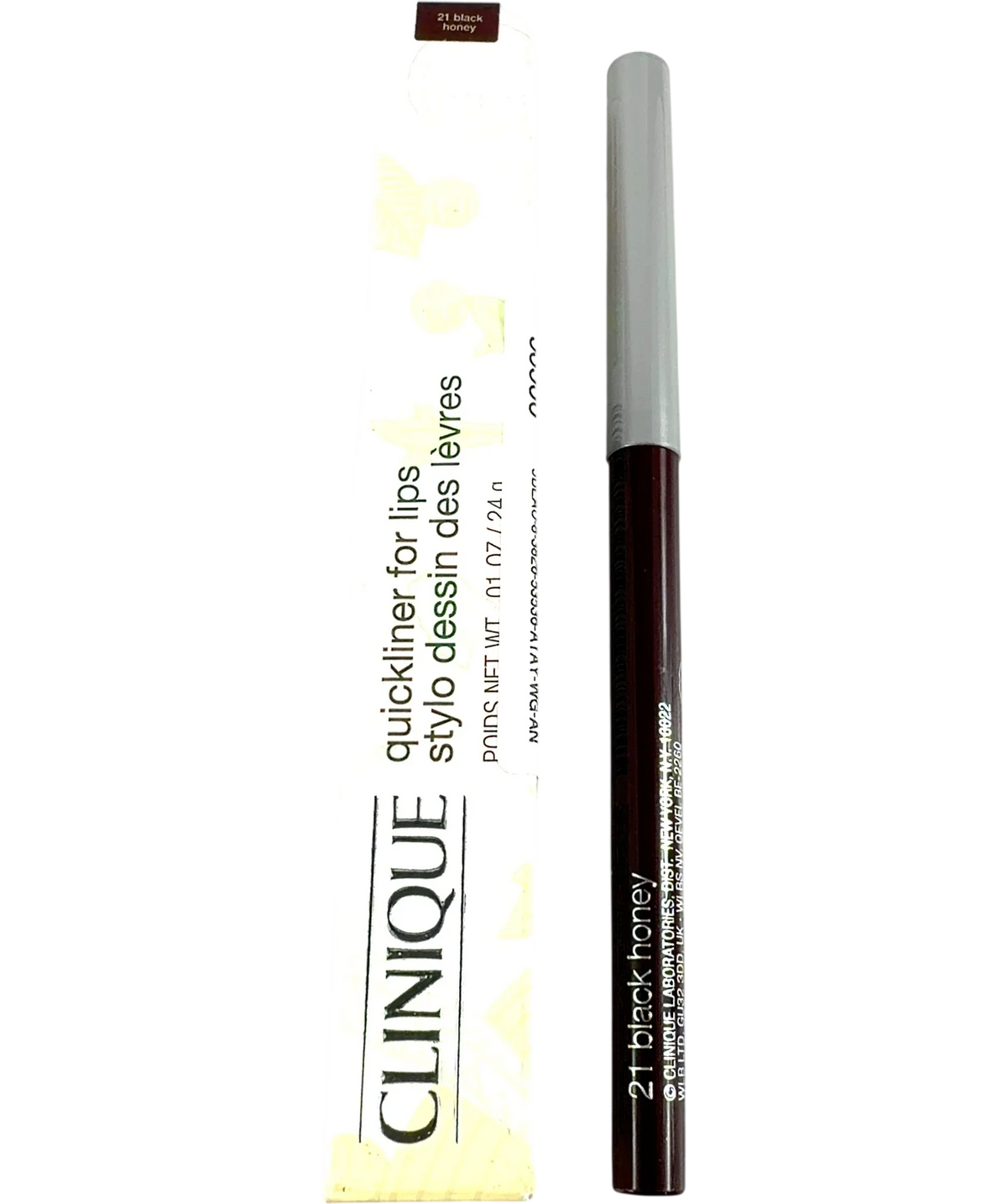 Clinique 21 black honey quickliner for lips 21 black honey, size 0.24g — front