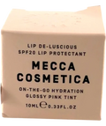 mecca cosmetica GLOSSY PINK TINT Lip De-Luscious SPF20 Lip Protectant, size 10ml — front