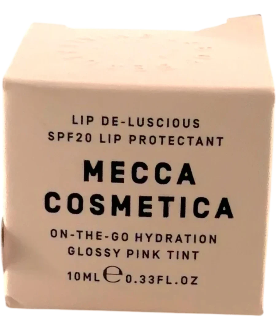 mecca cosmetica GLOSSY PINK TINT Lip De-Luscious SPF20 Lip Protectant, size 10ml — front
