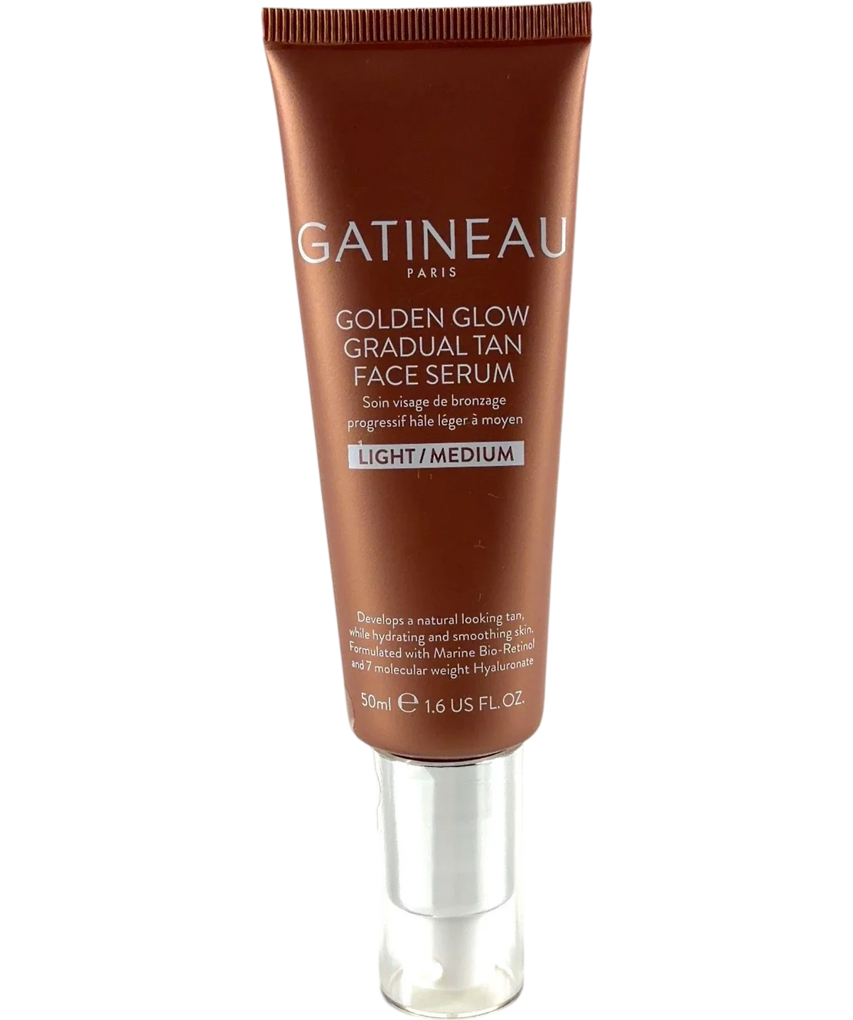 gatineau LIGHT / MEDIUM GOLDEN GLOW GRADUAL TAN FACE SERUM, size 50ml — front